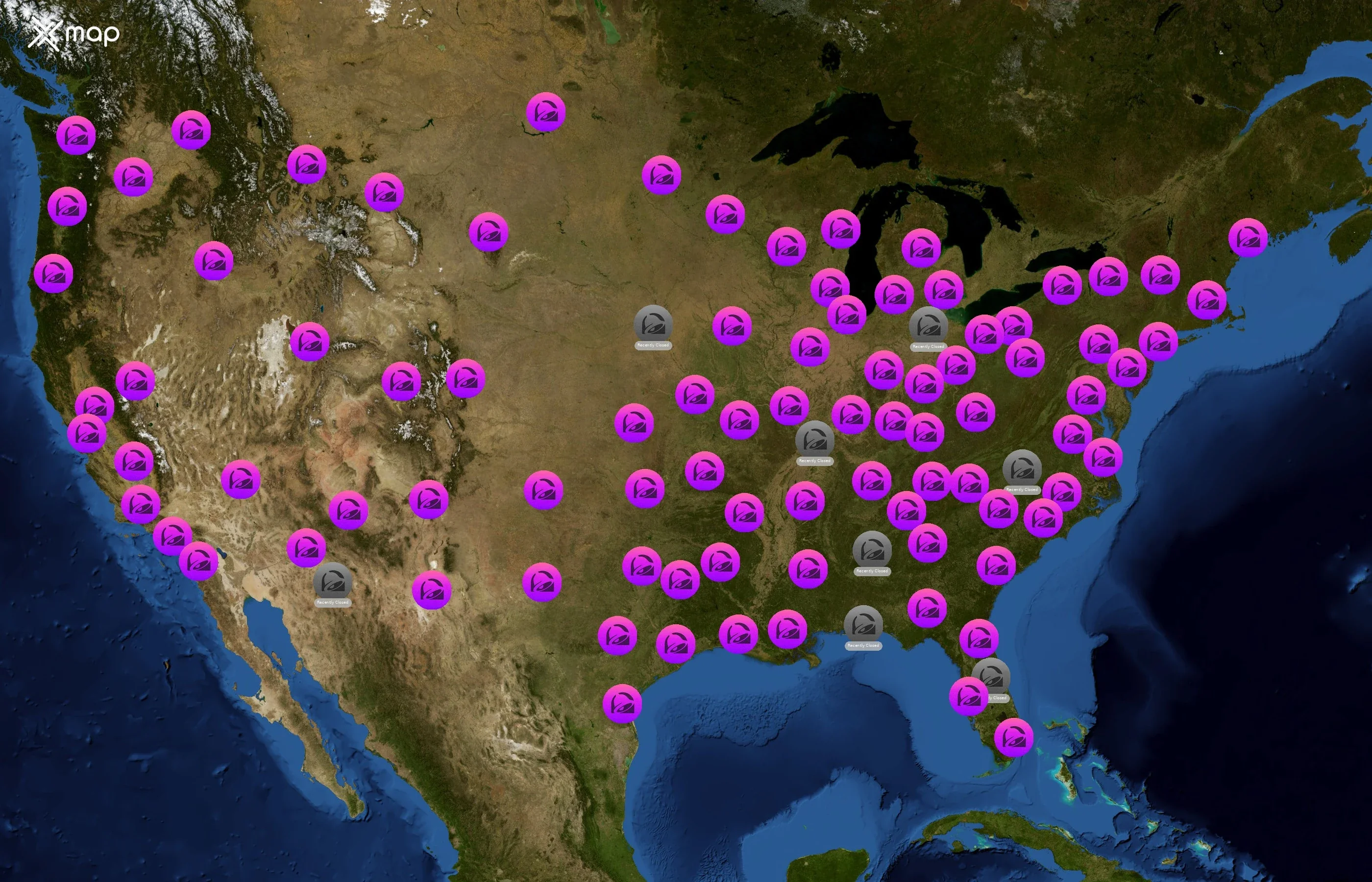 Taco Bell state distribution