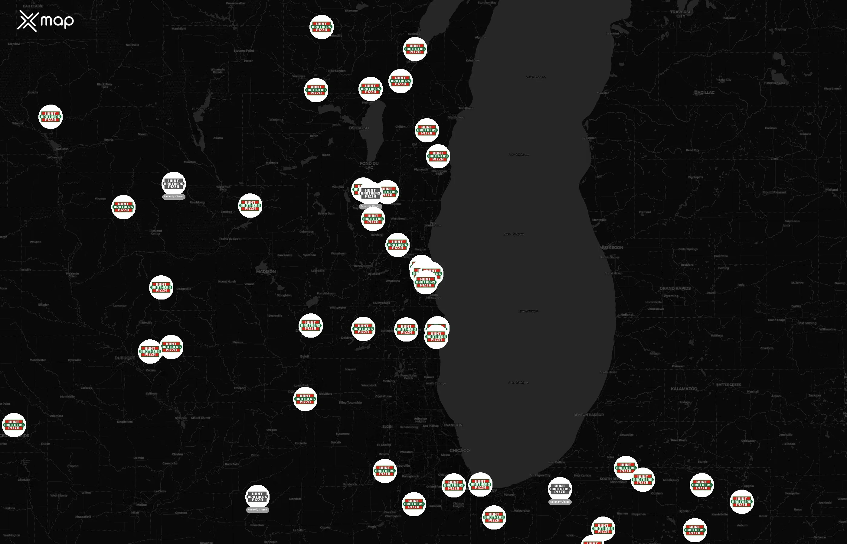 Hunt Brothers Pizza city distribution