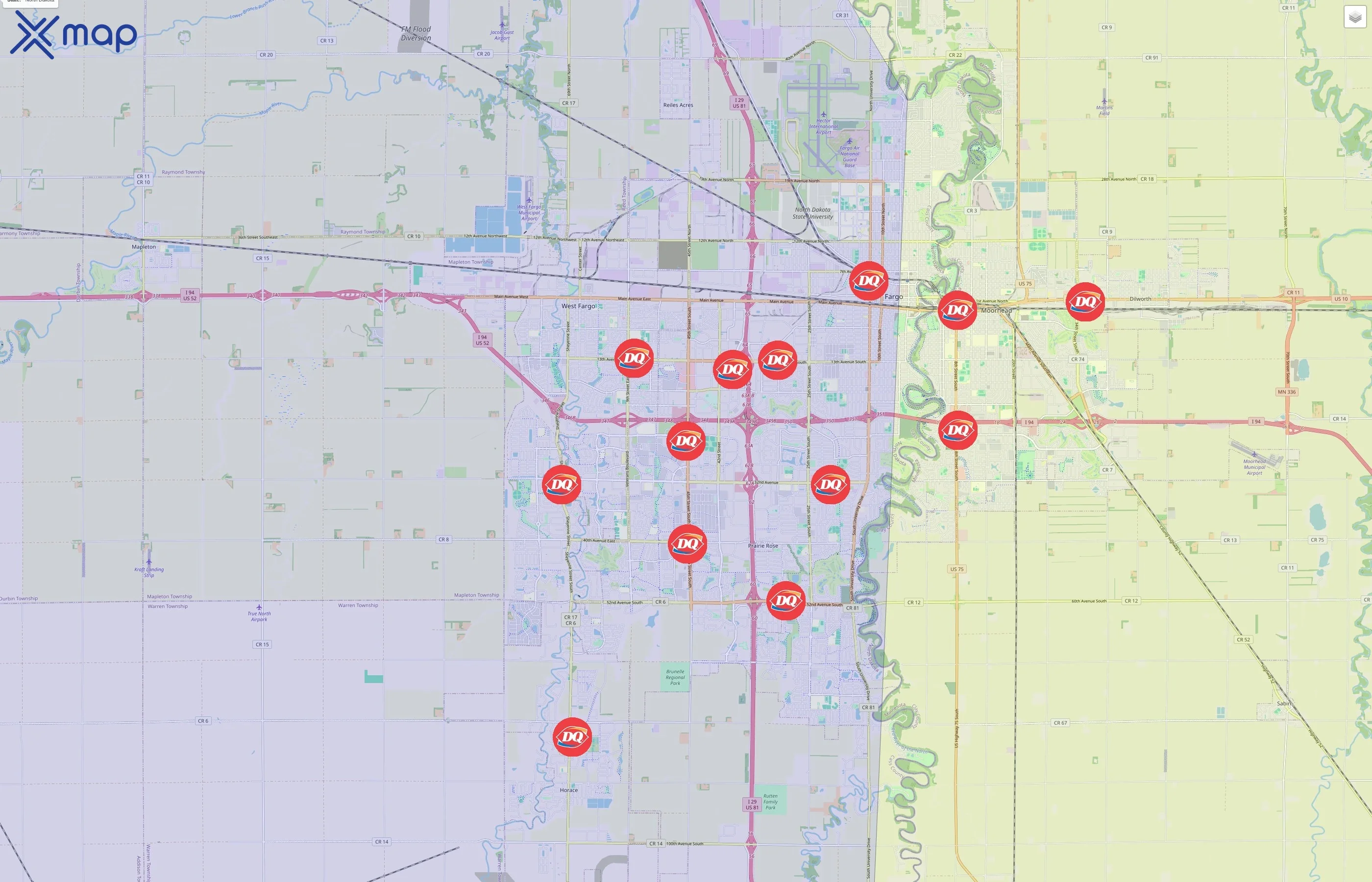 Dairy Queen traffic data