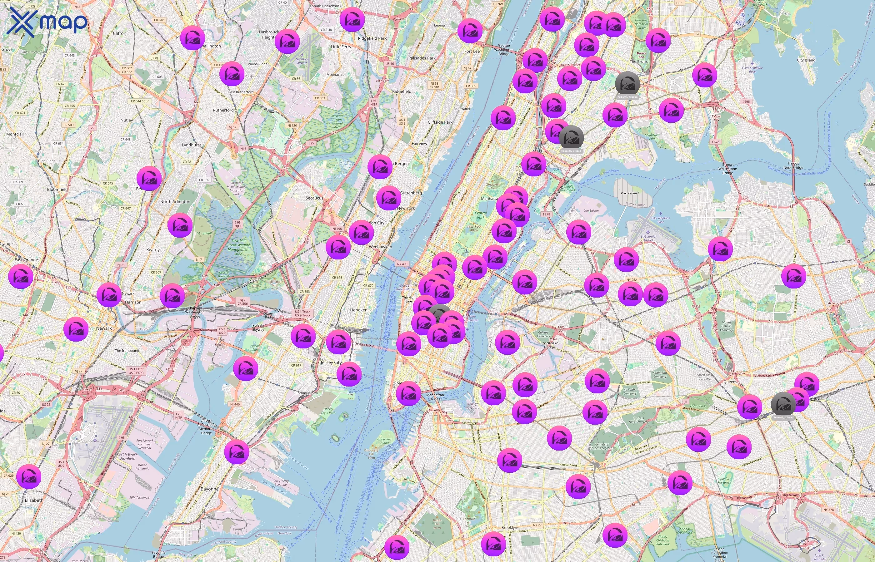 Taco Bell area coverage