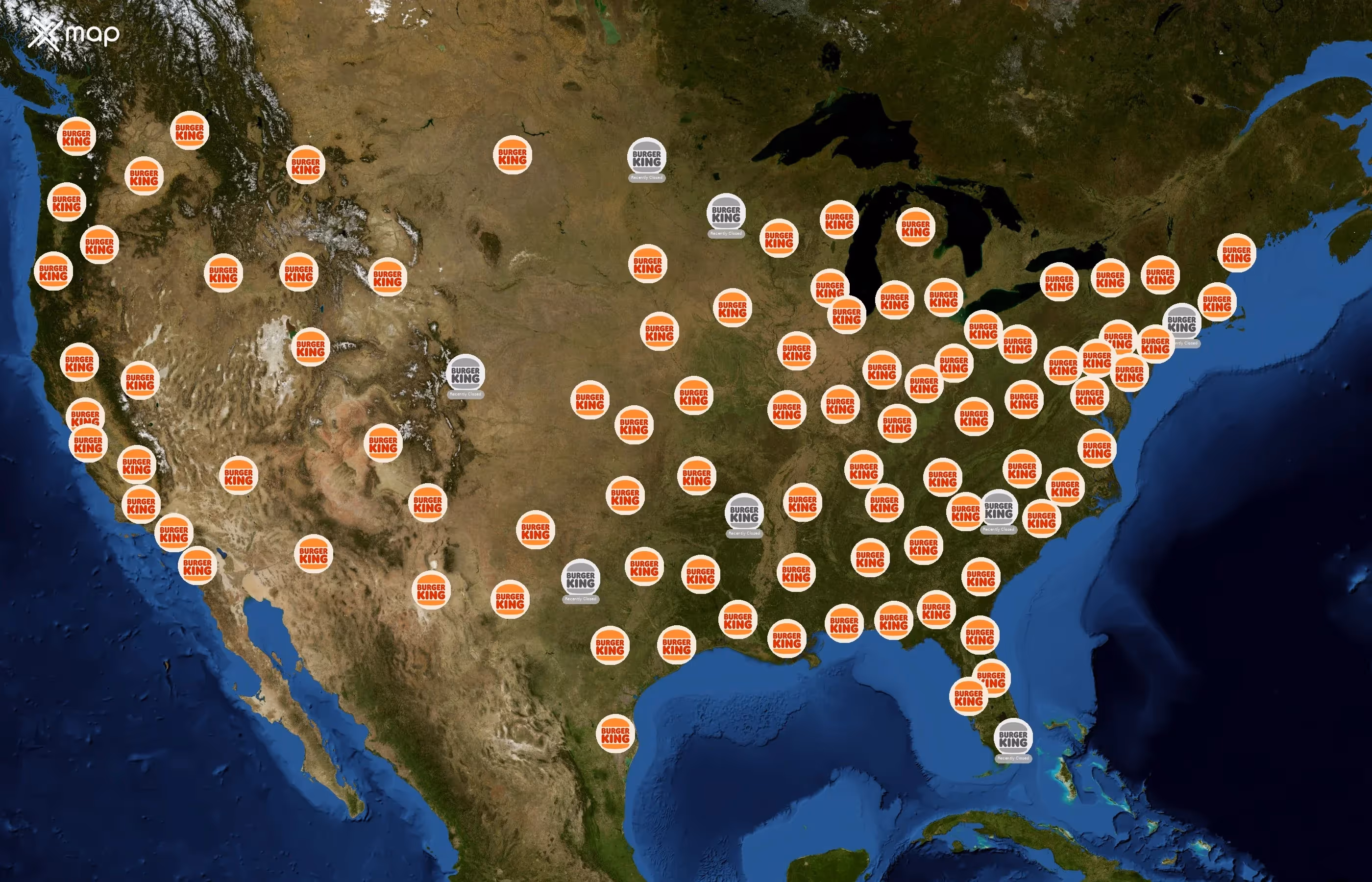 Burger King state distribution