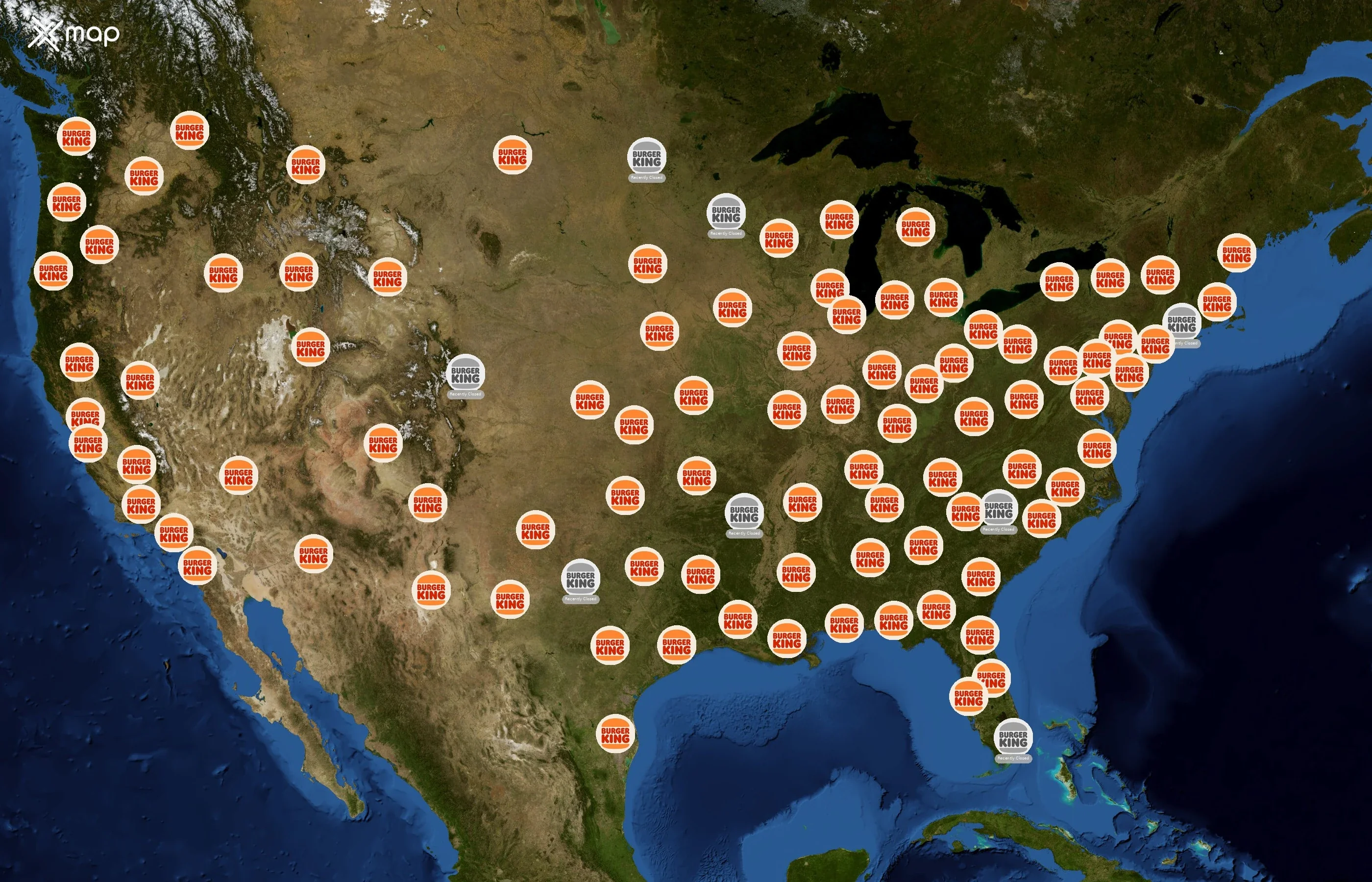 Burger King state distribution