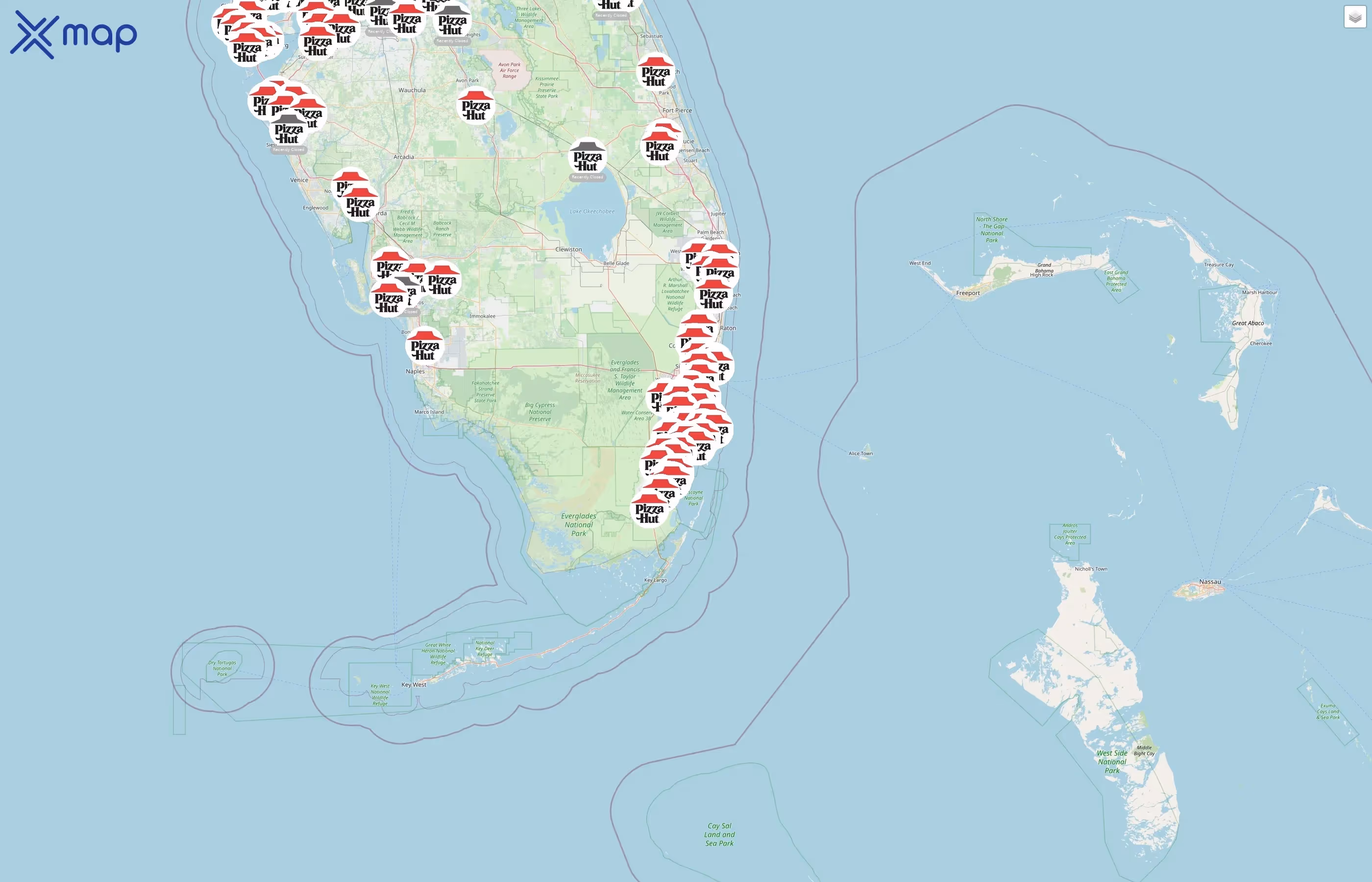 Pizza Hut street hotspots