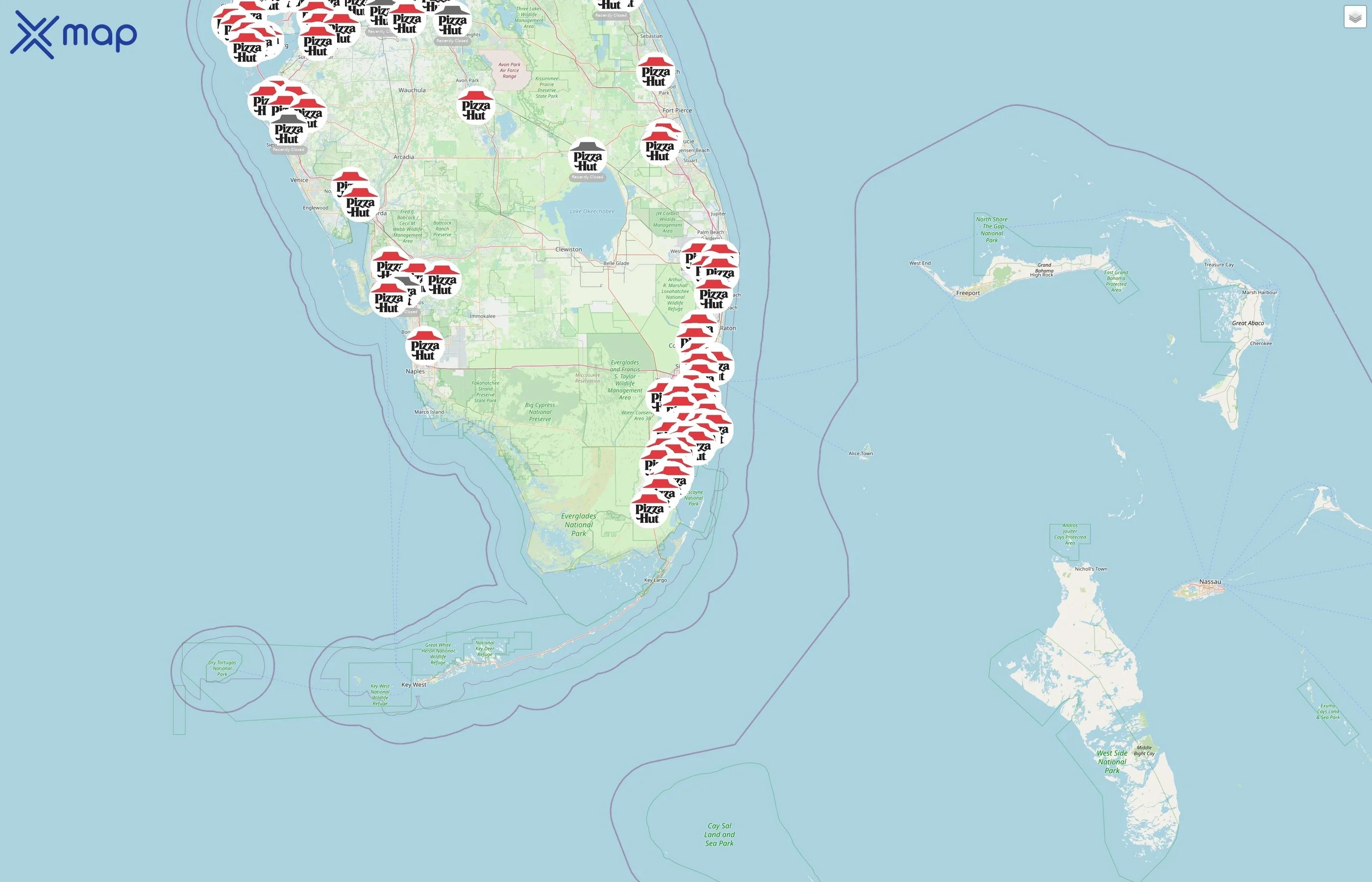 Pizza Hut street hotspots