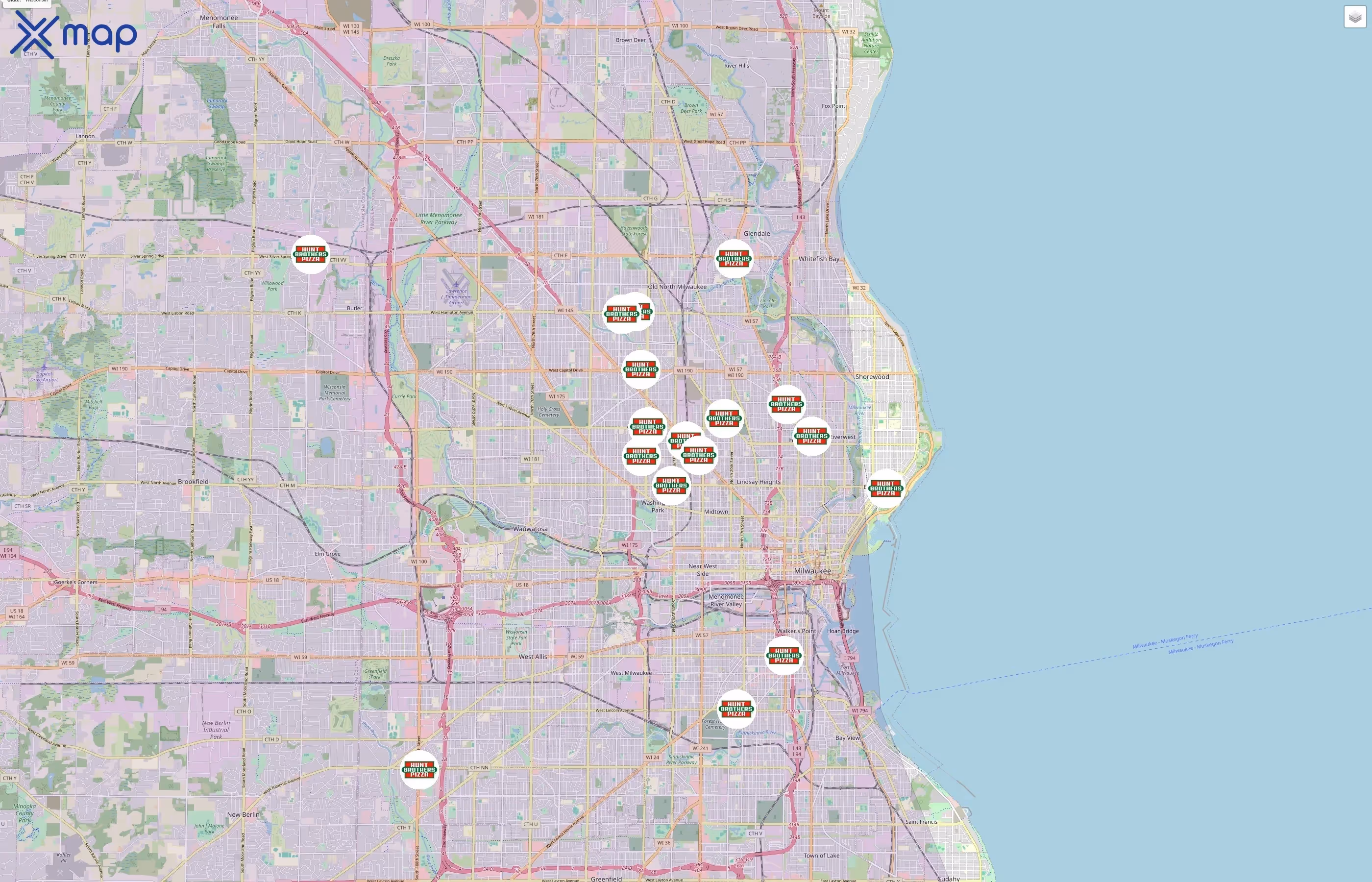 Hunt Brothers Pizza traffic data