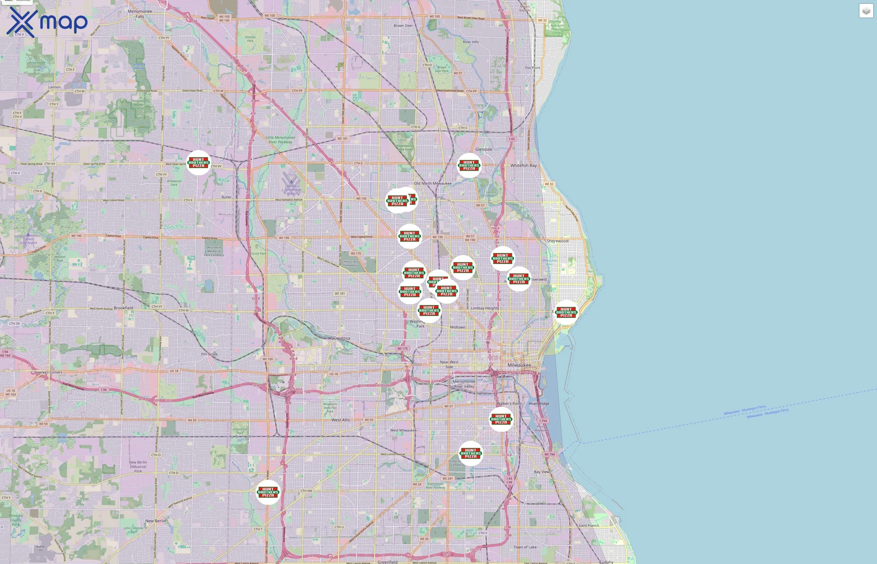 Hunt Brothers Pizza traffic data