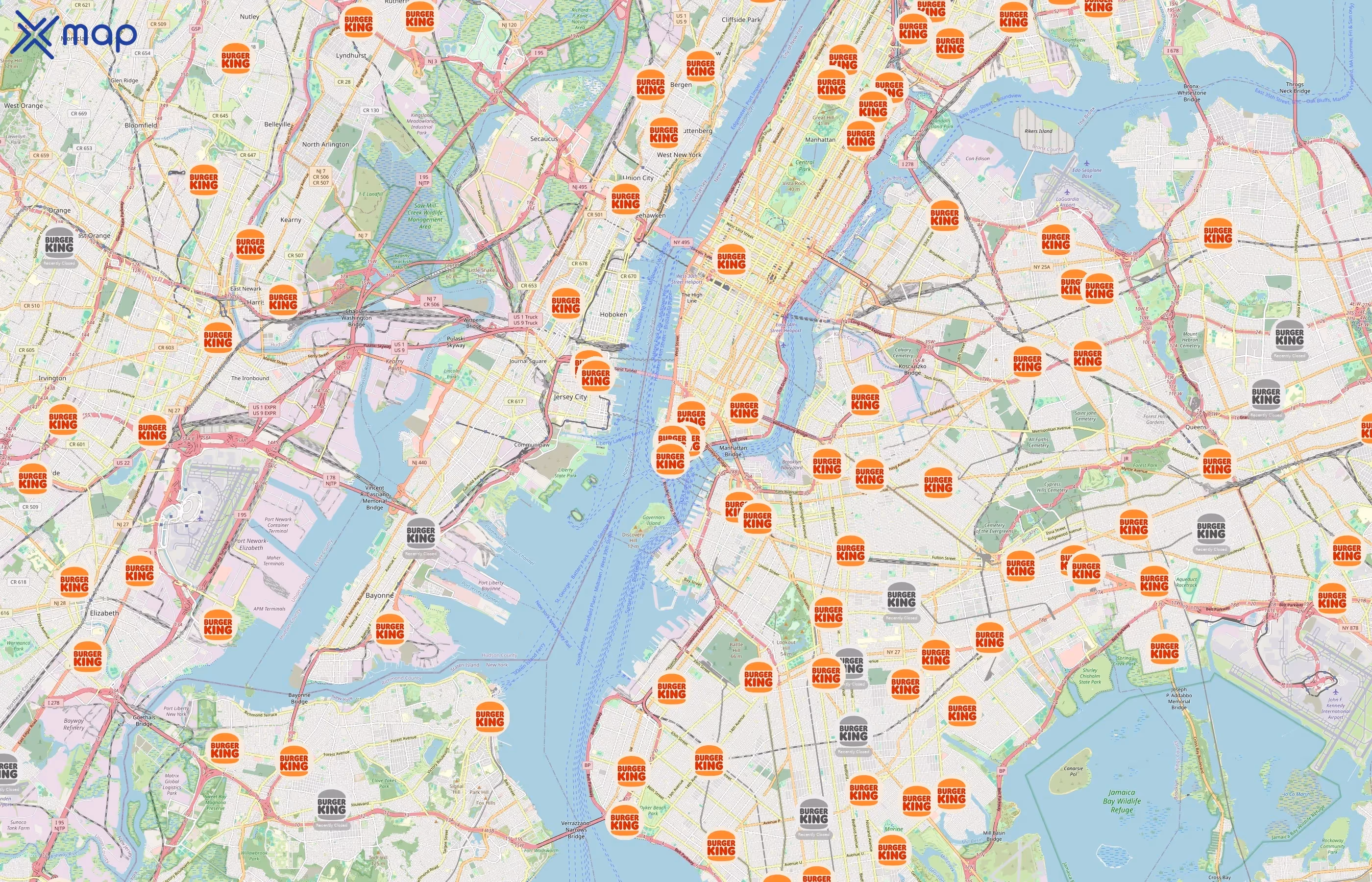 Burger King area coverage