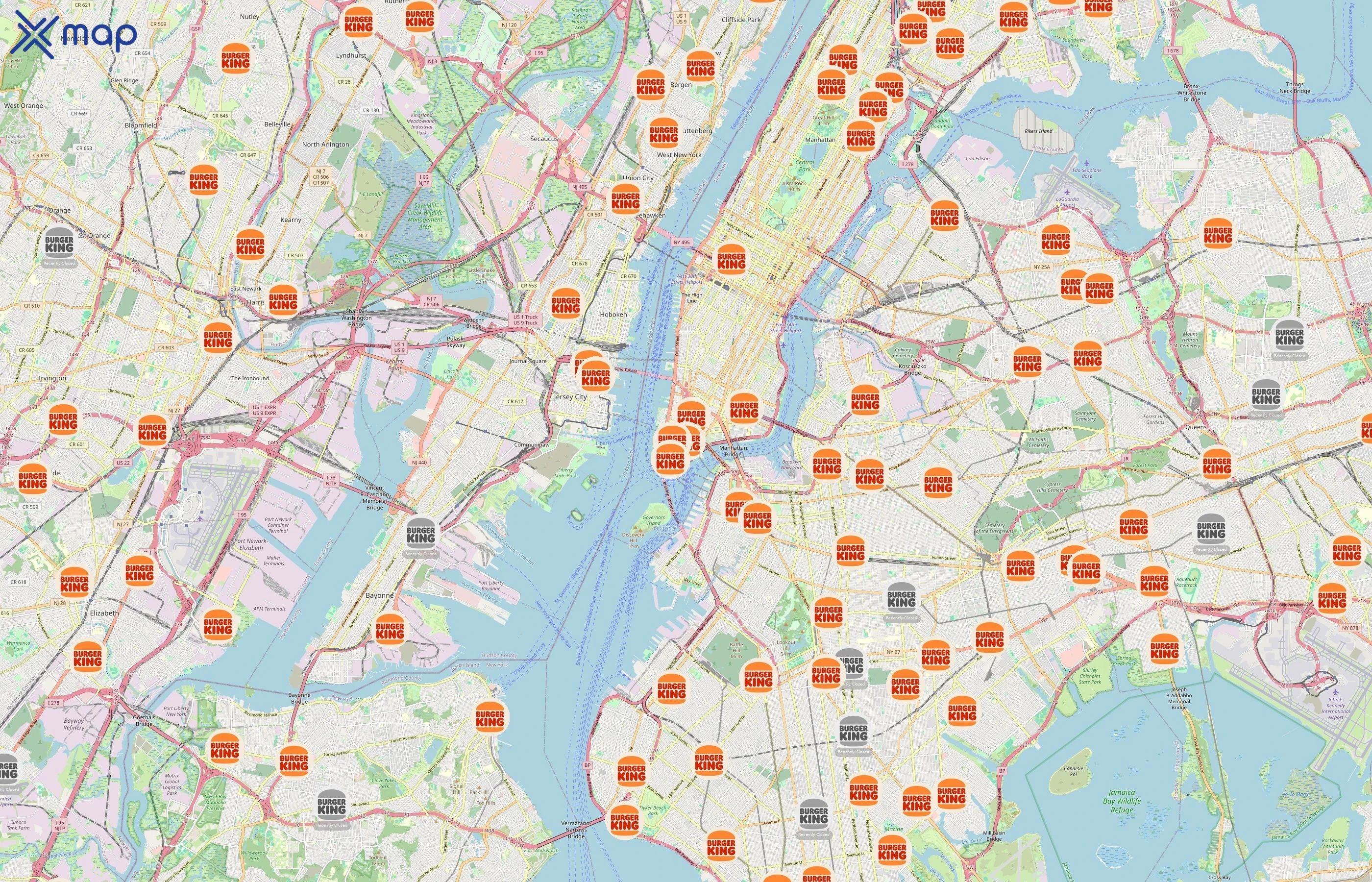 Burger King area coverage