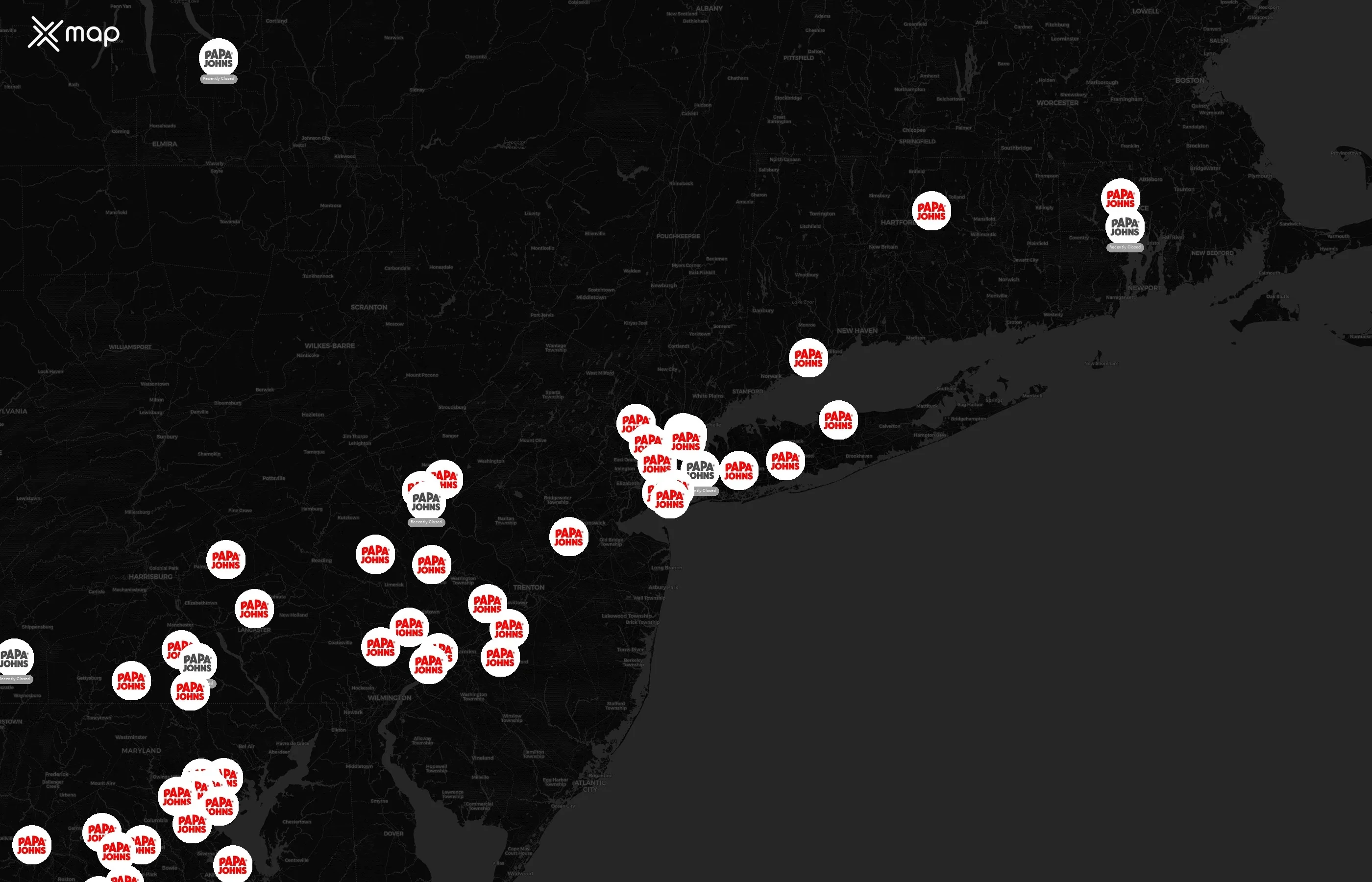 Papa Johns city distribution