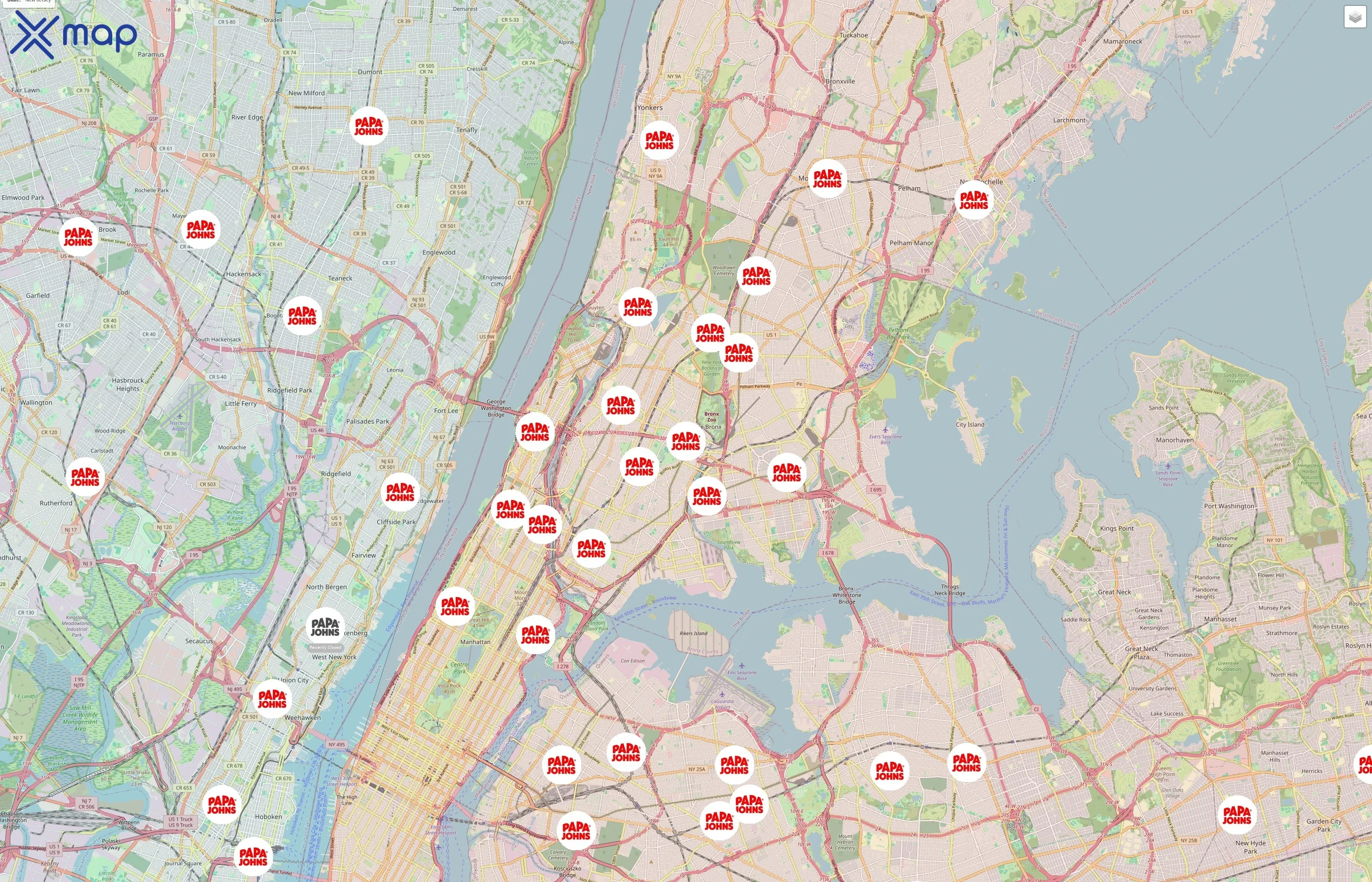 Papa Johns traffic data