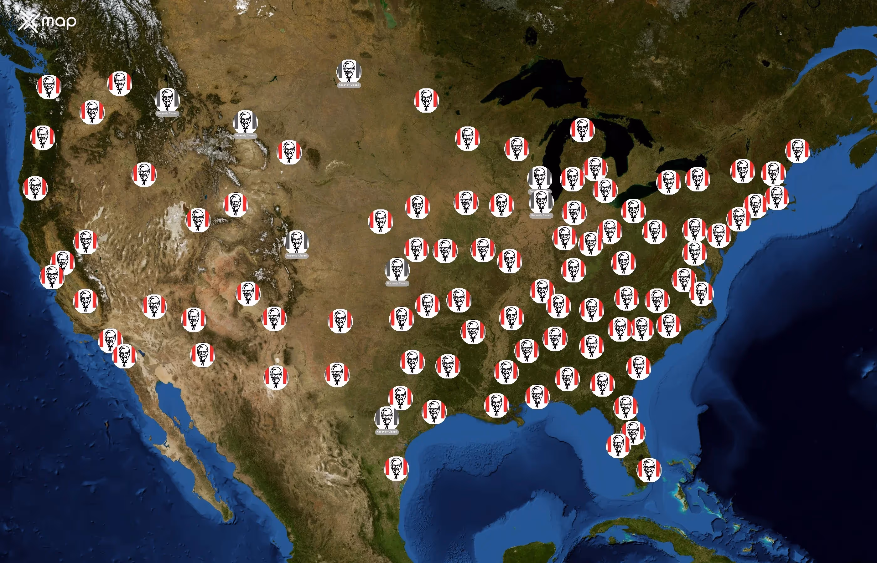 KFC state distribution