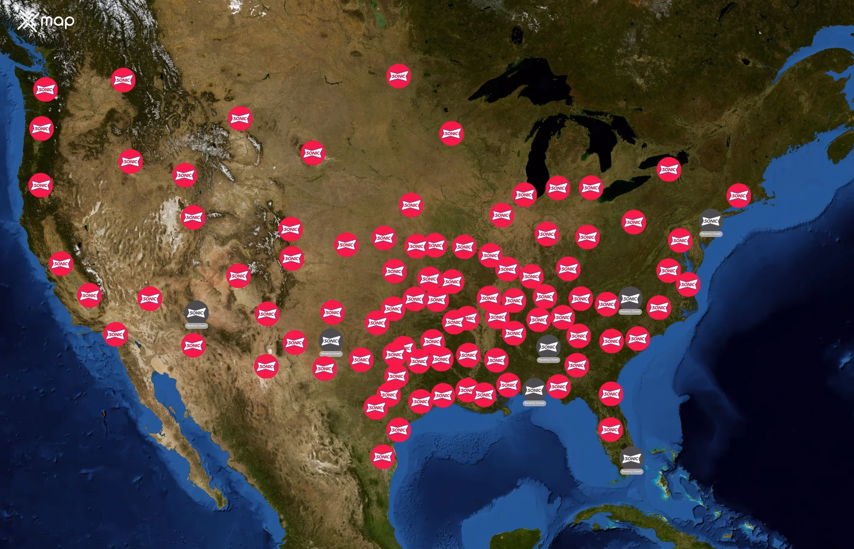 Sonic Drive-In state distribution