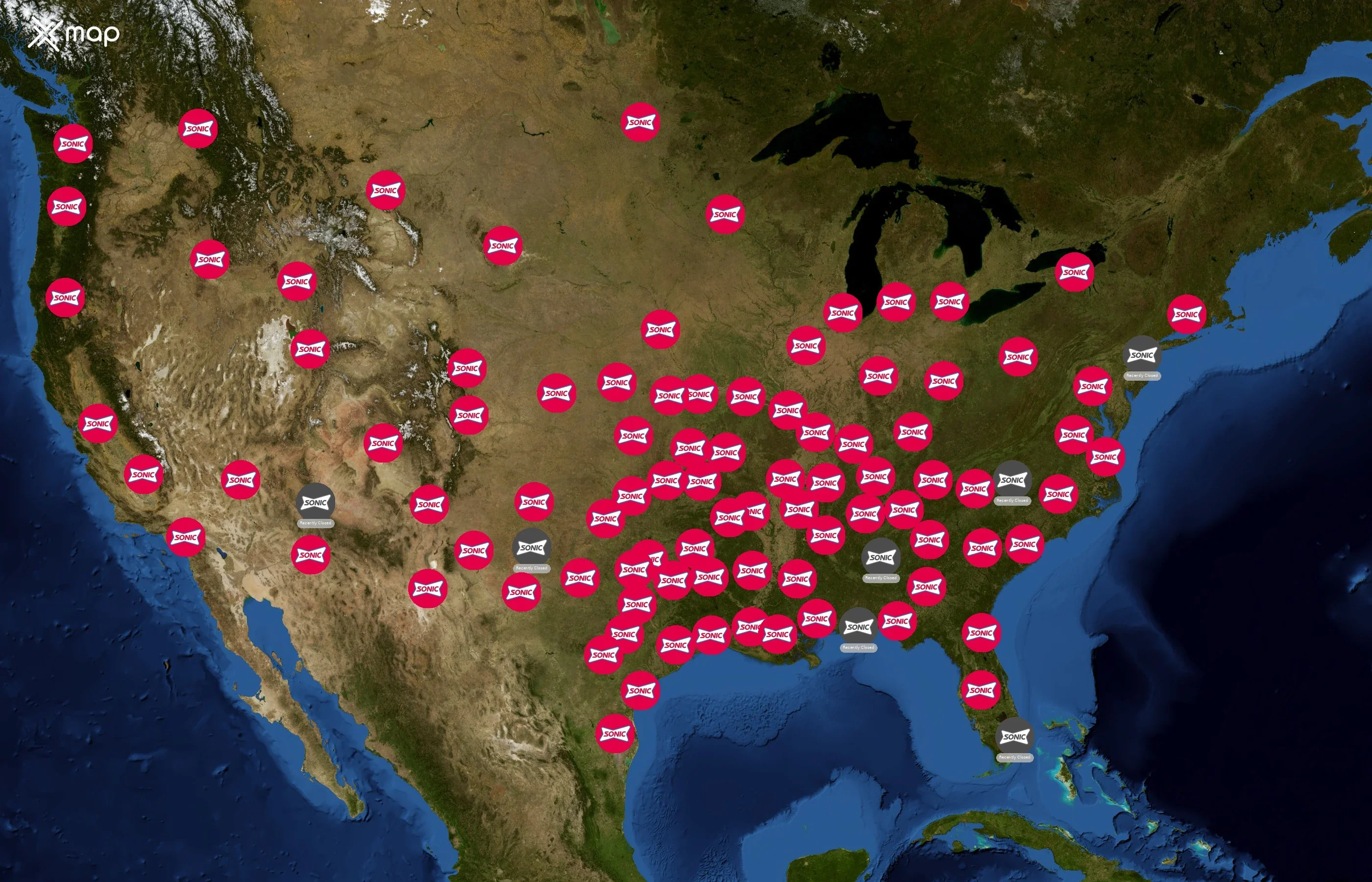 Sonic Drive-In state distribution