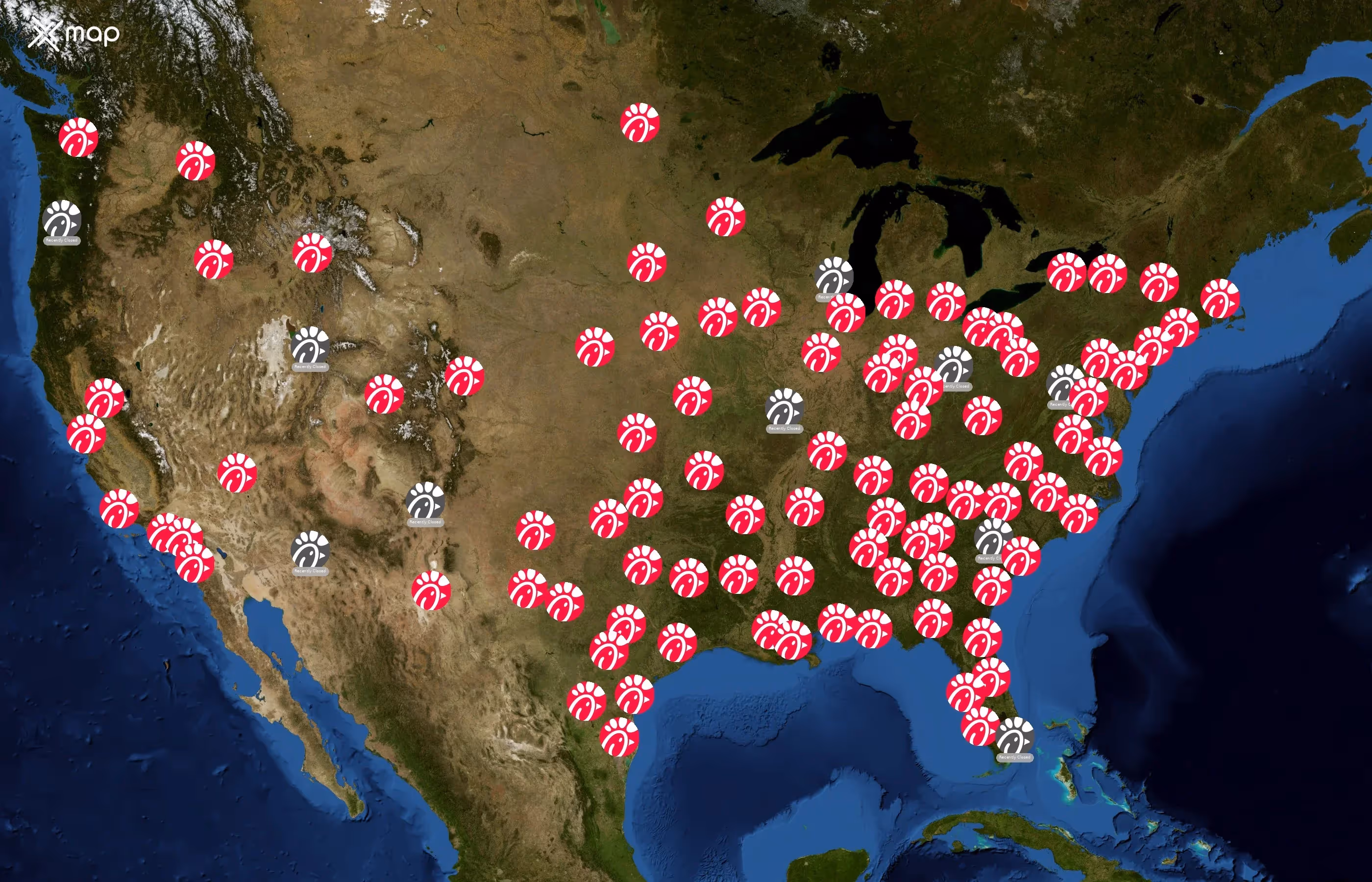 Chick-fil-A state distribution