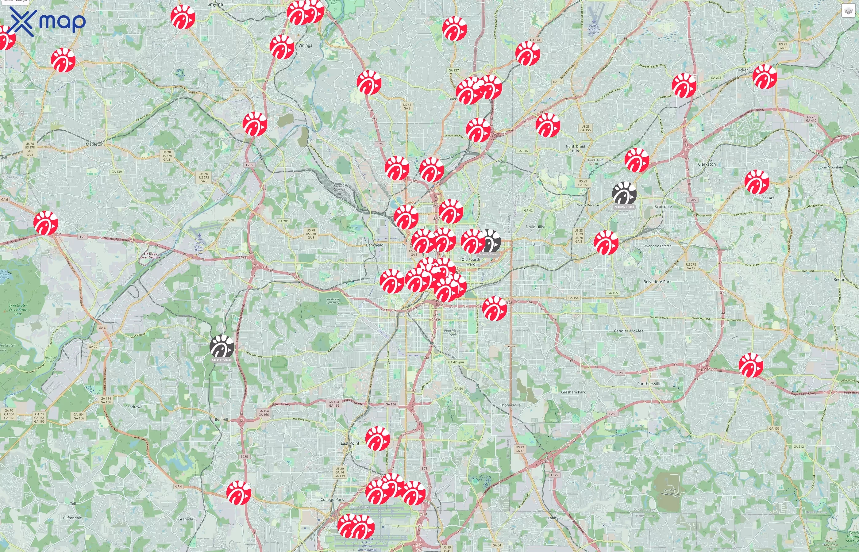 Chick-fil-A traffic data