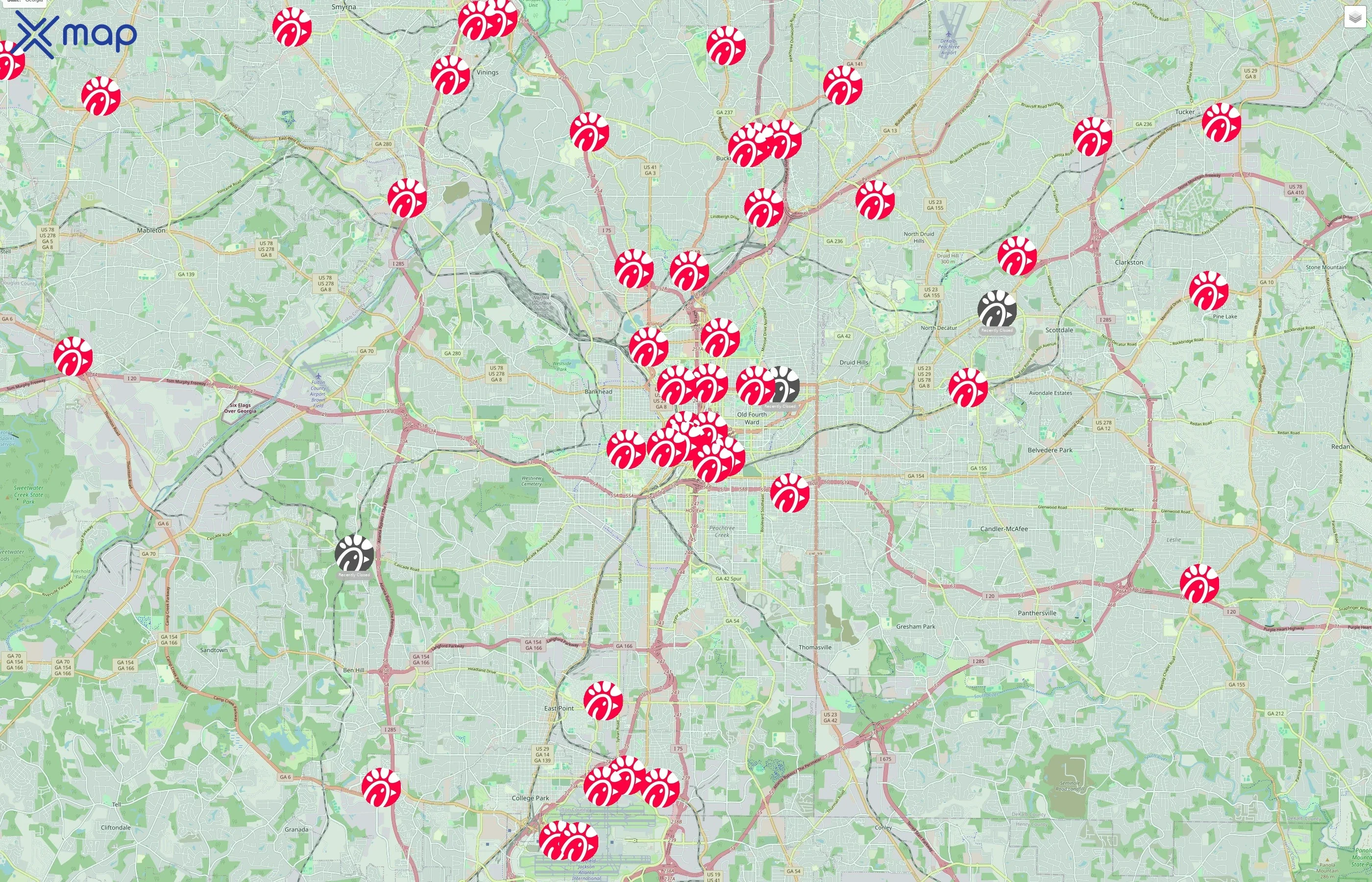 Chick-fil-A traffic data