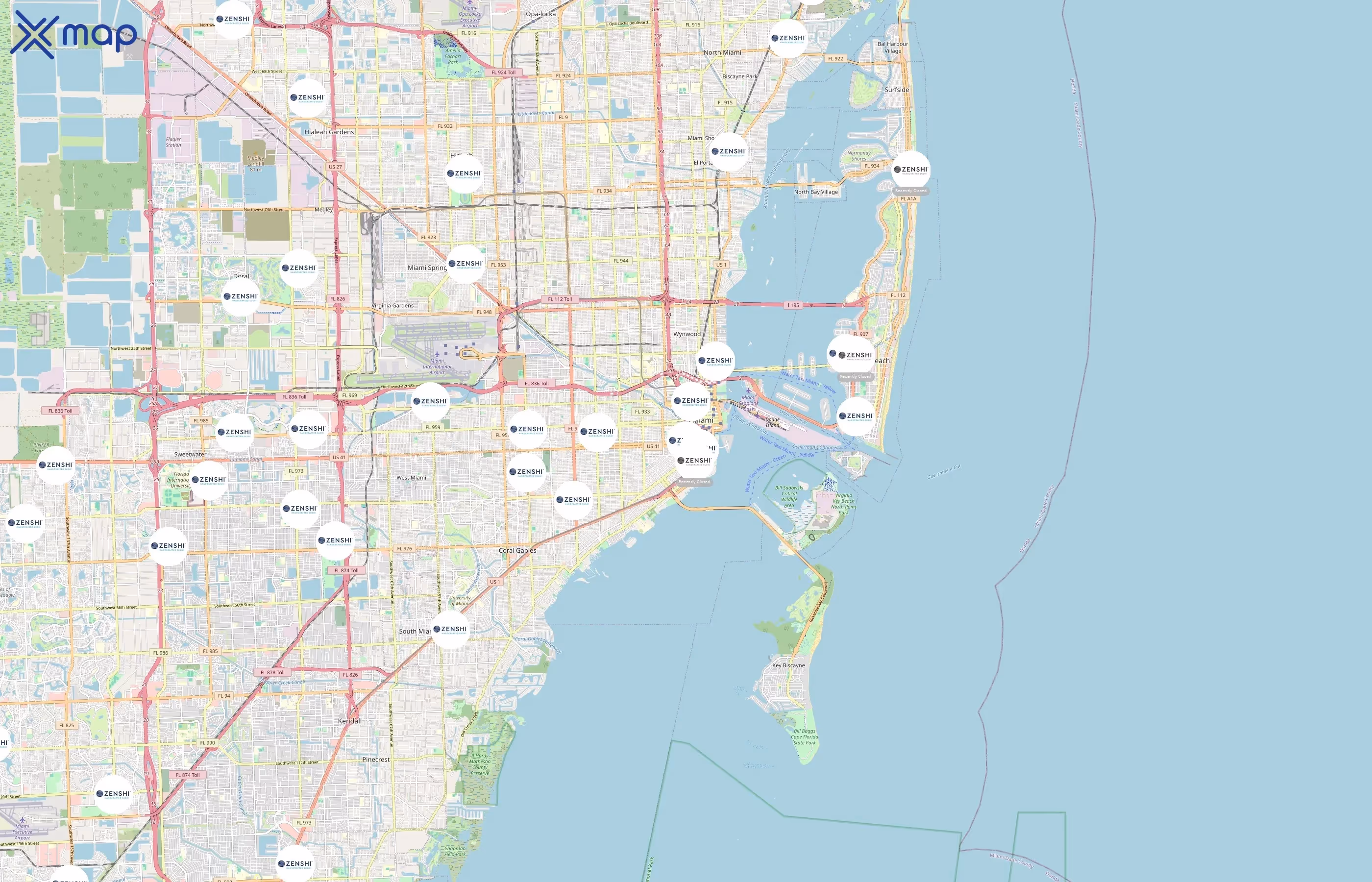ZENSHI area coverage