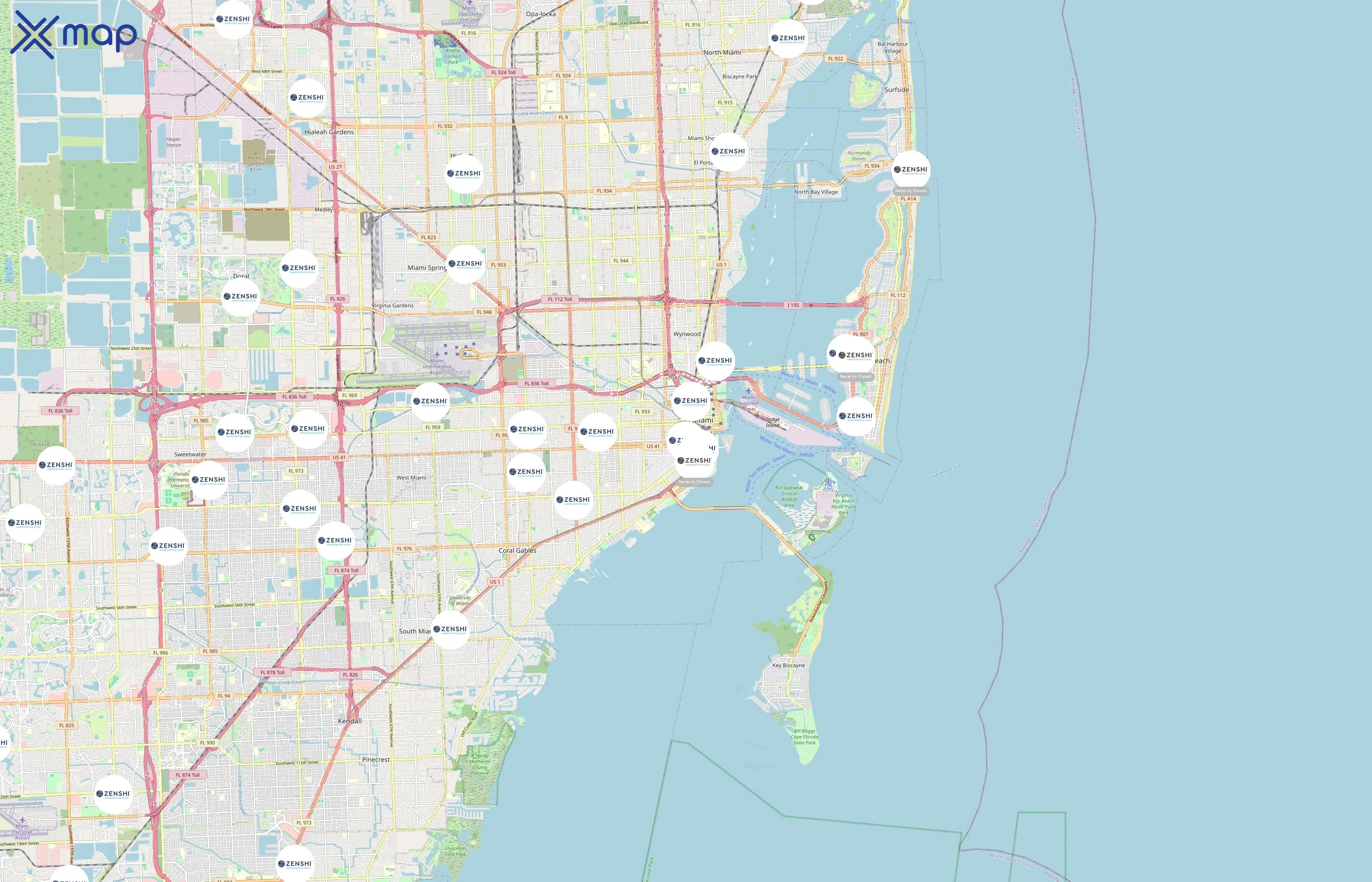 ZENSHI area coverage