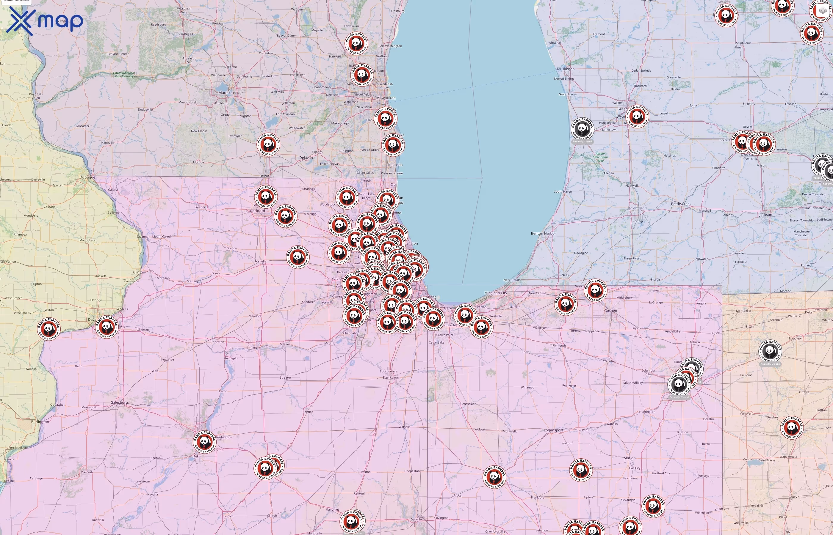 Panda Express street hotspots