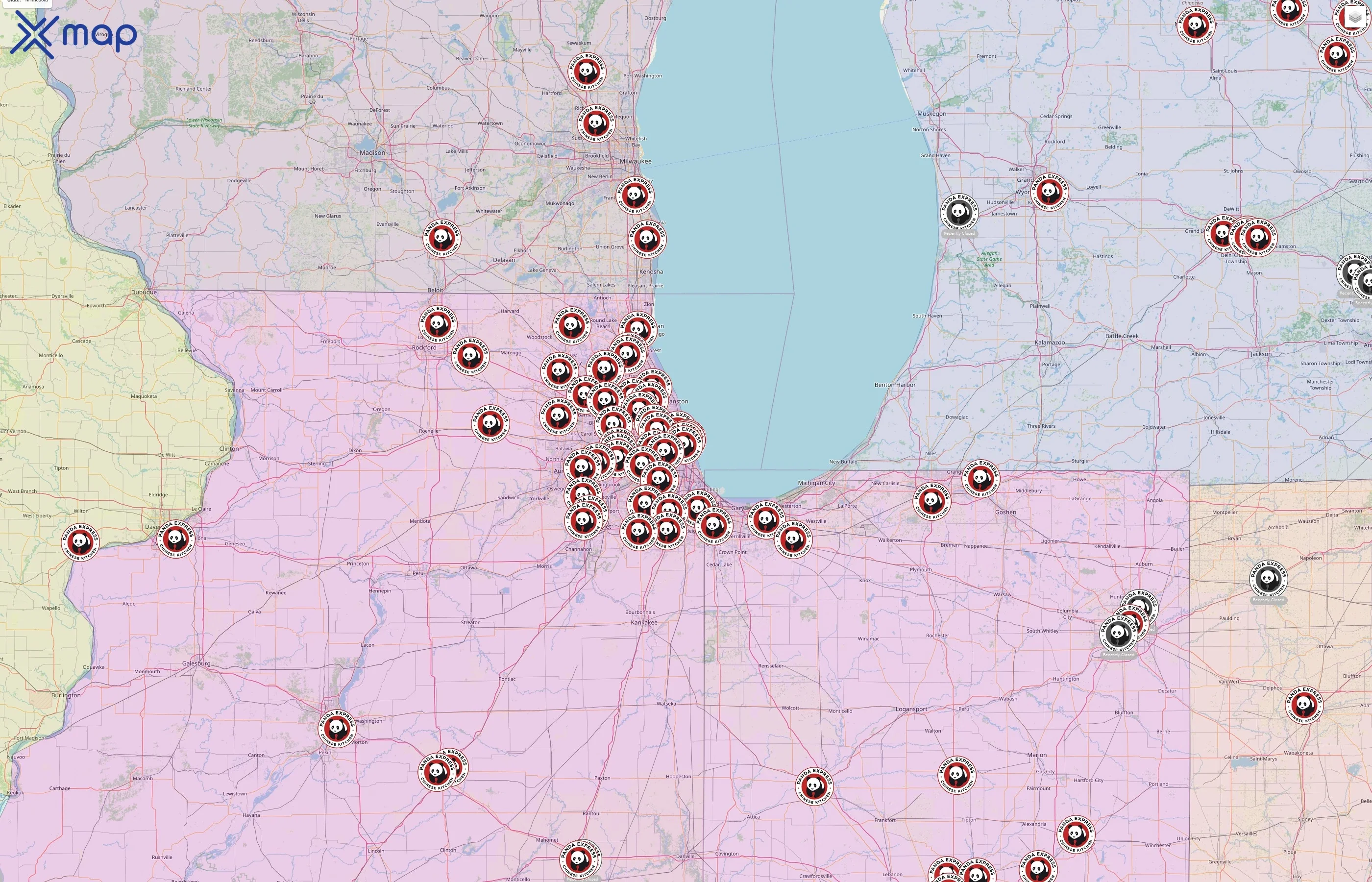 Panda Express street hotspots