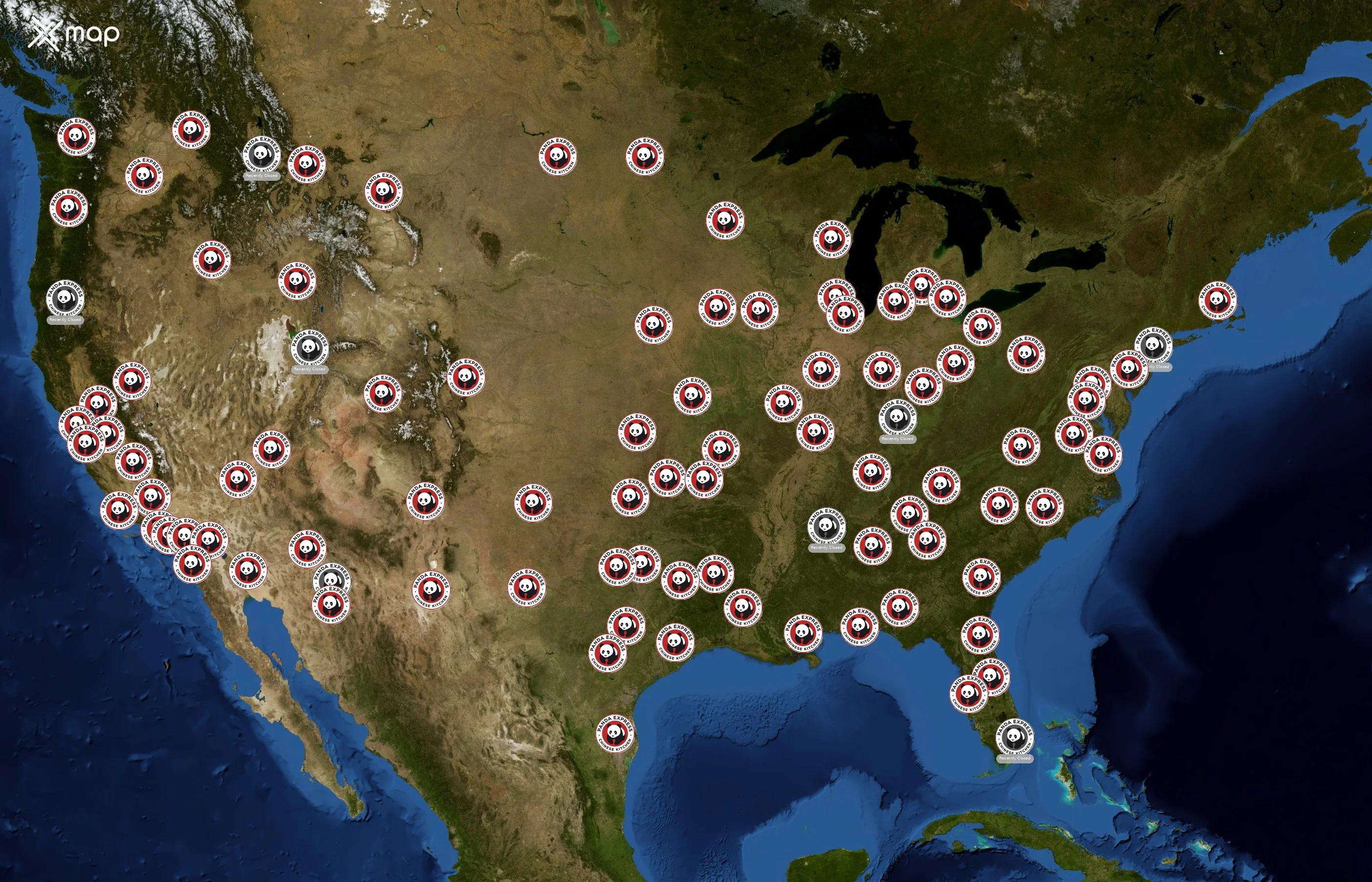 Panda Express state distribution