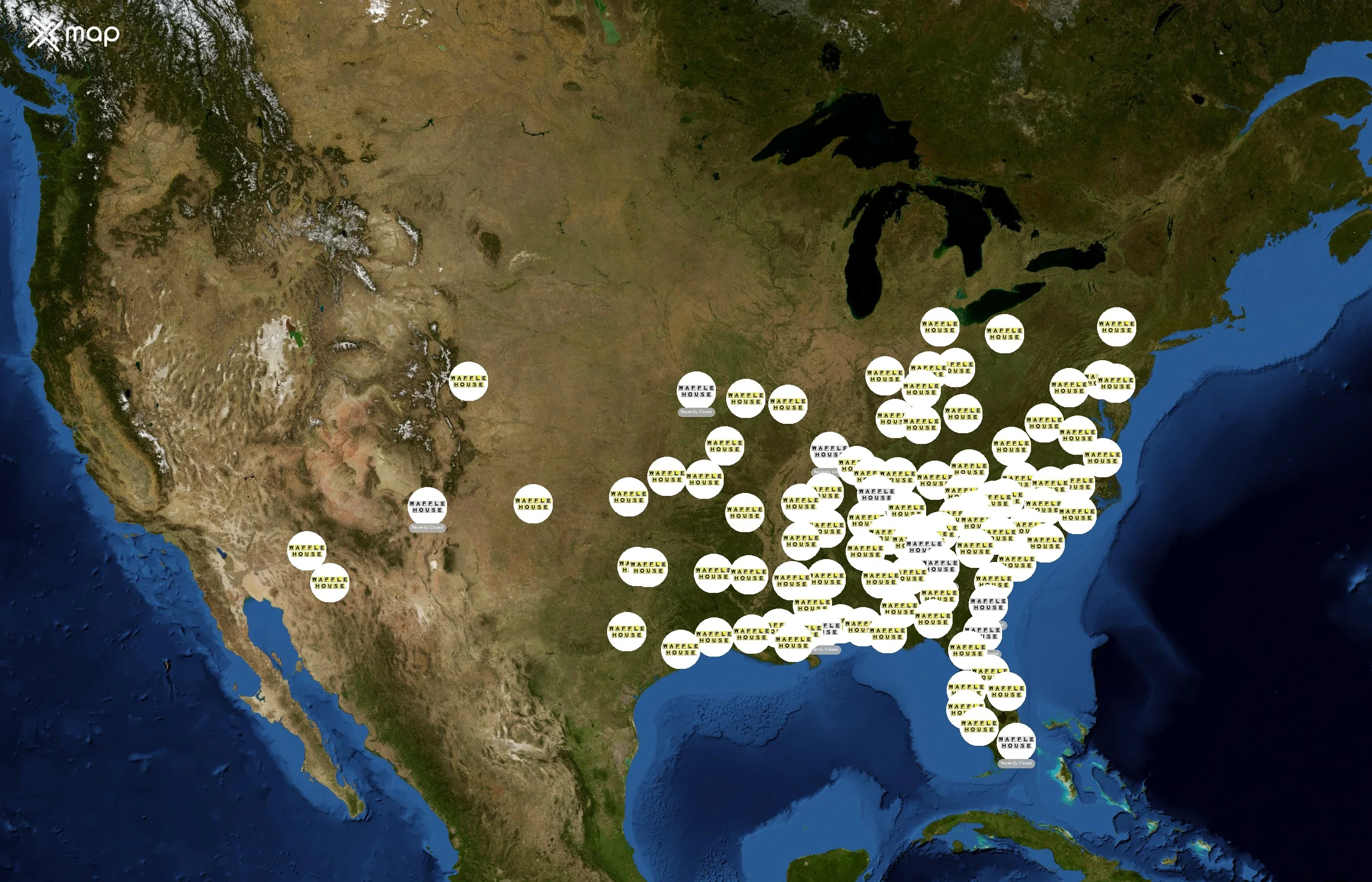 Waffle House state distribution