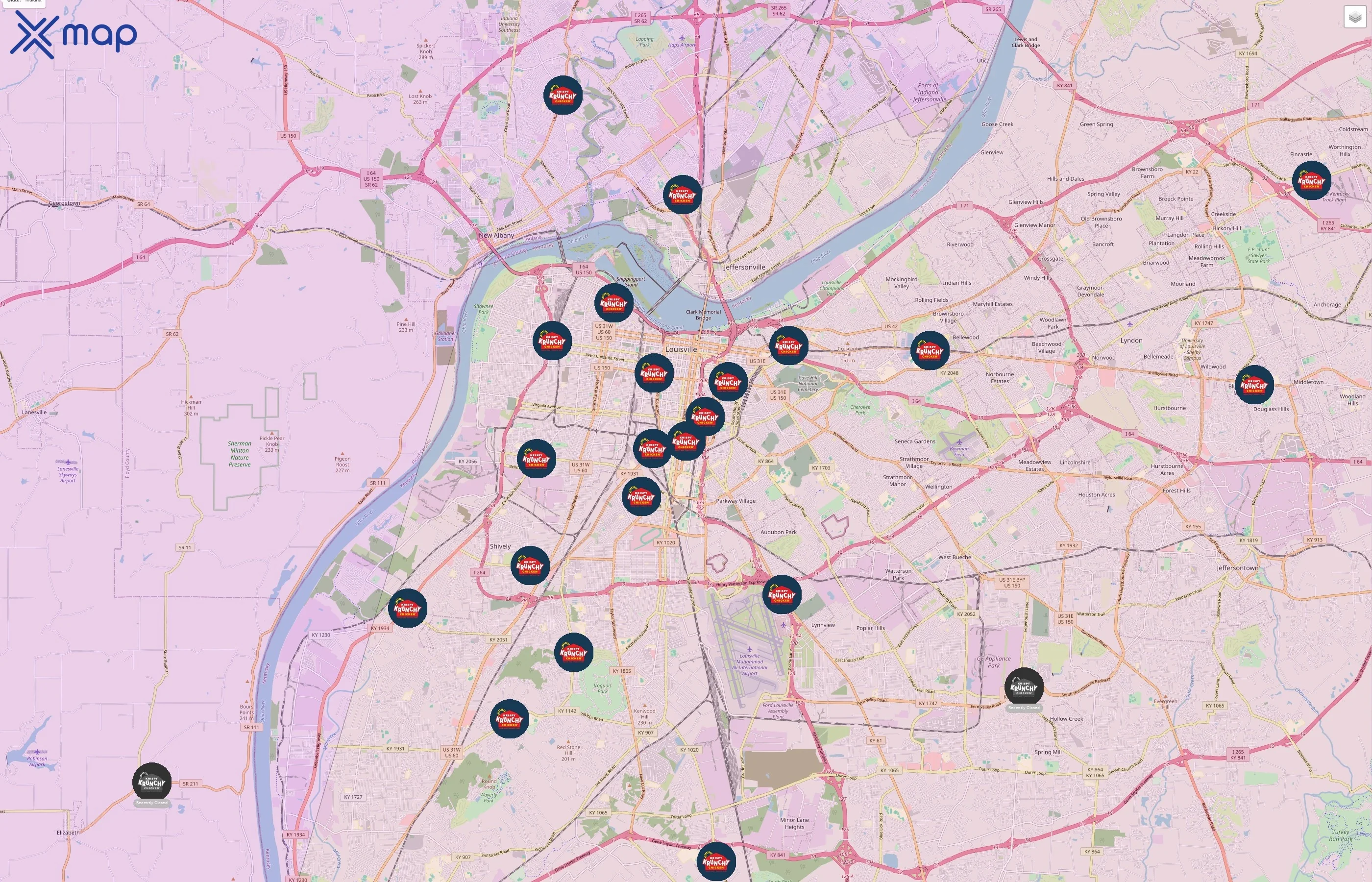 Krispy Krunchy Chicken traffic data