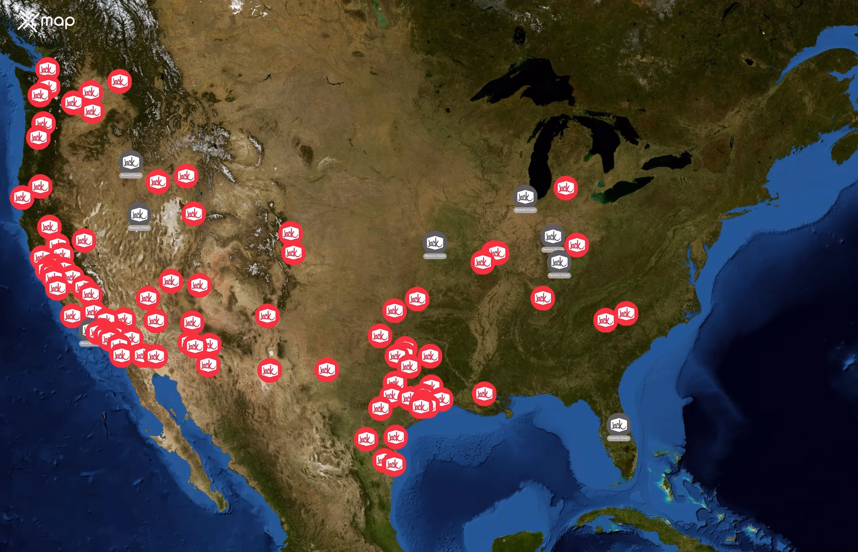 Jack in the Box state distribution