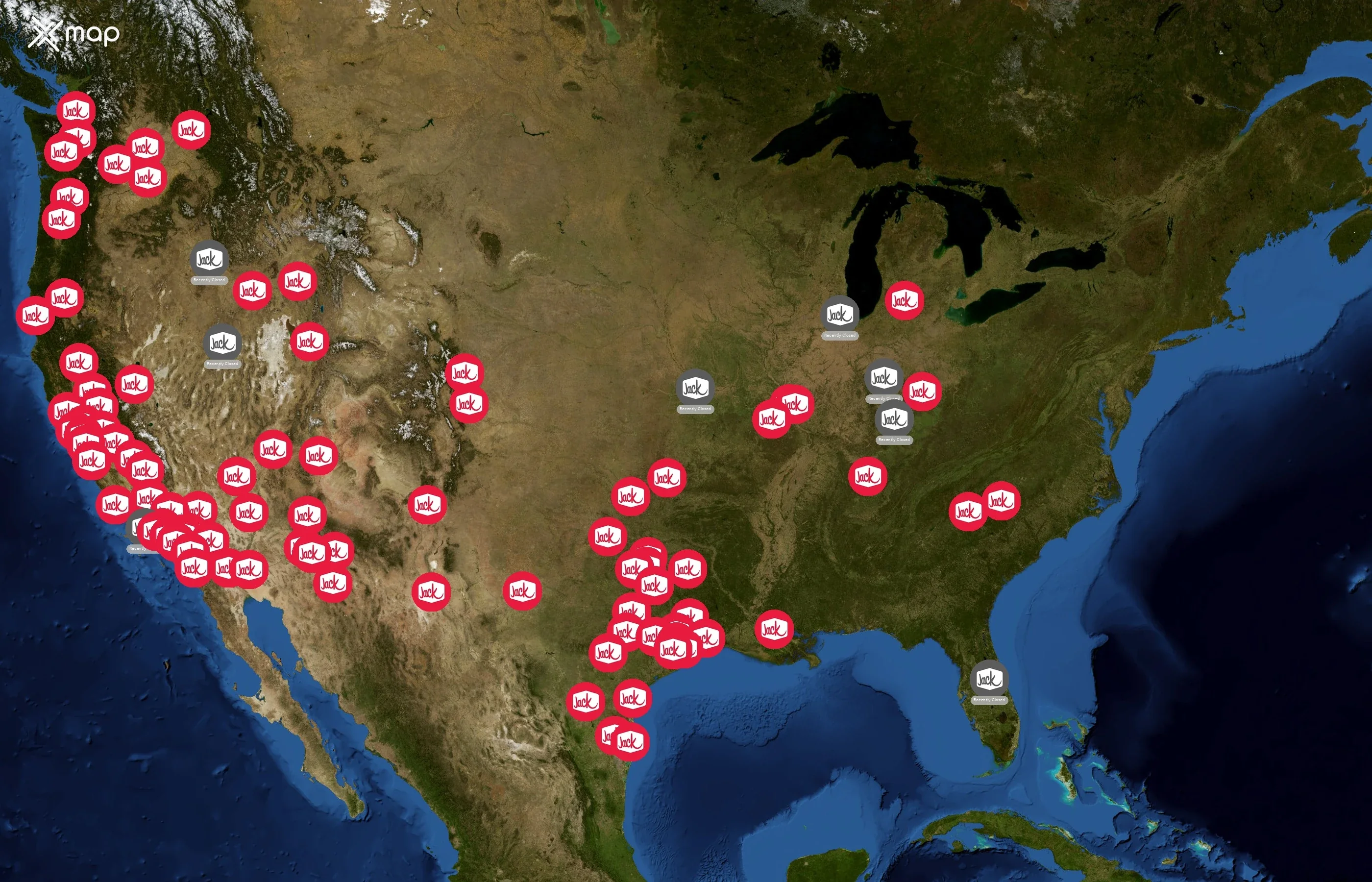 Jack in the Box state distribution