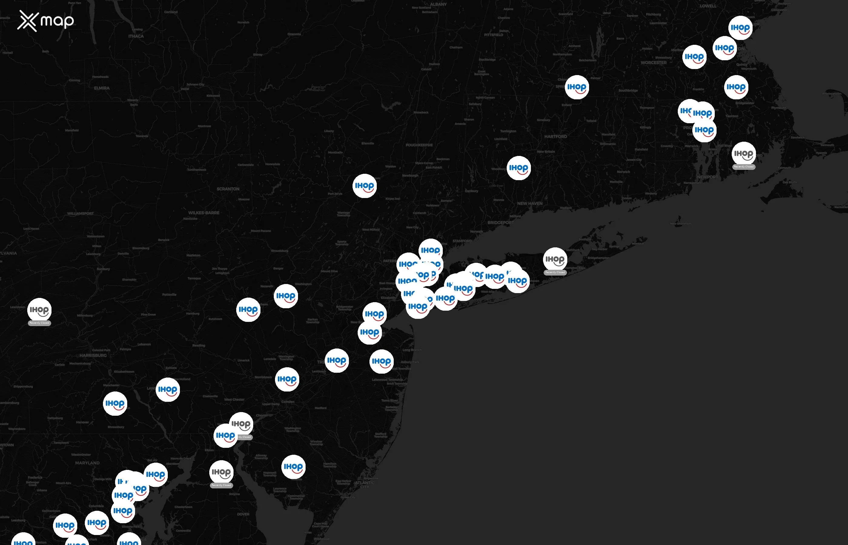 IHOP city distribution