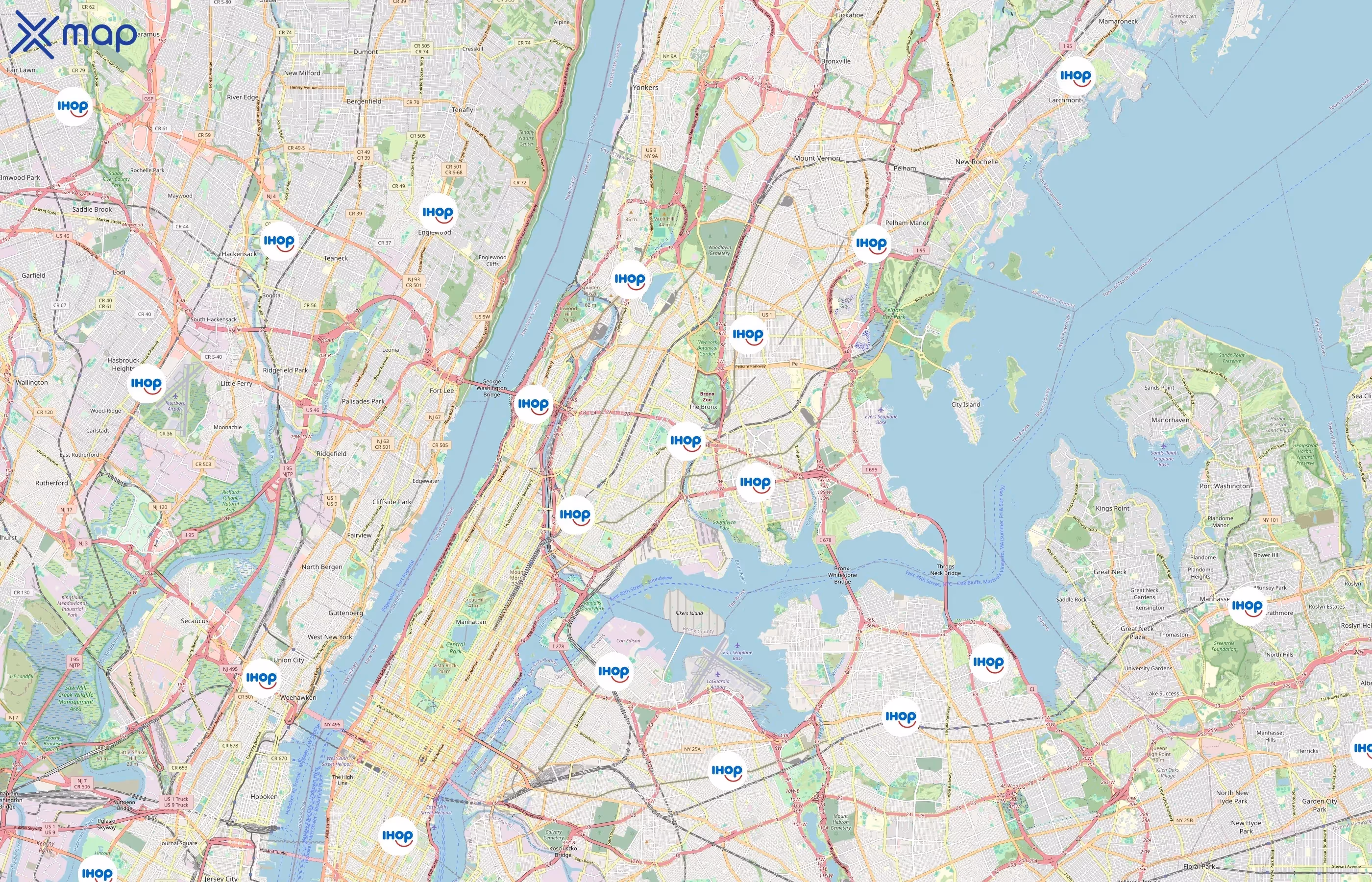 IHOP area coverage
