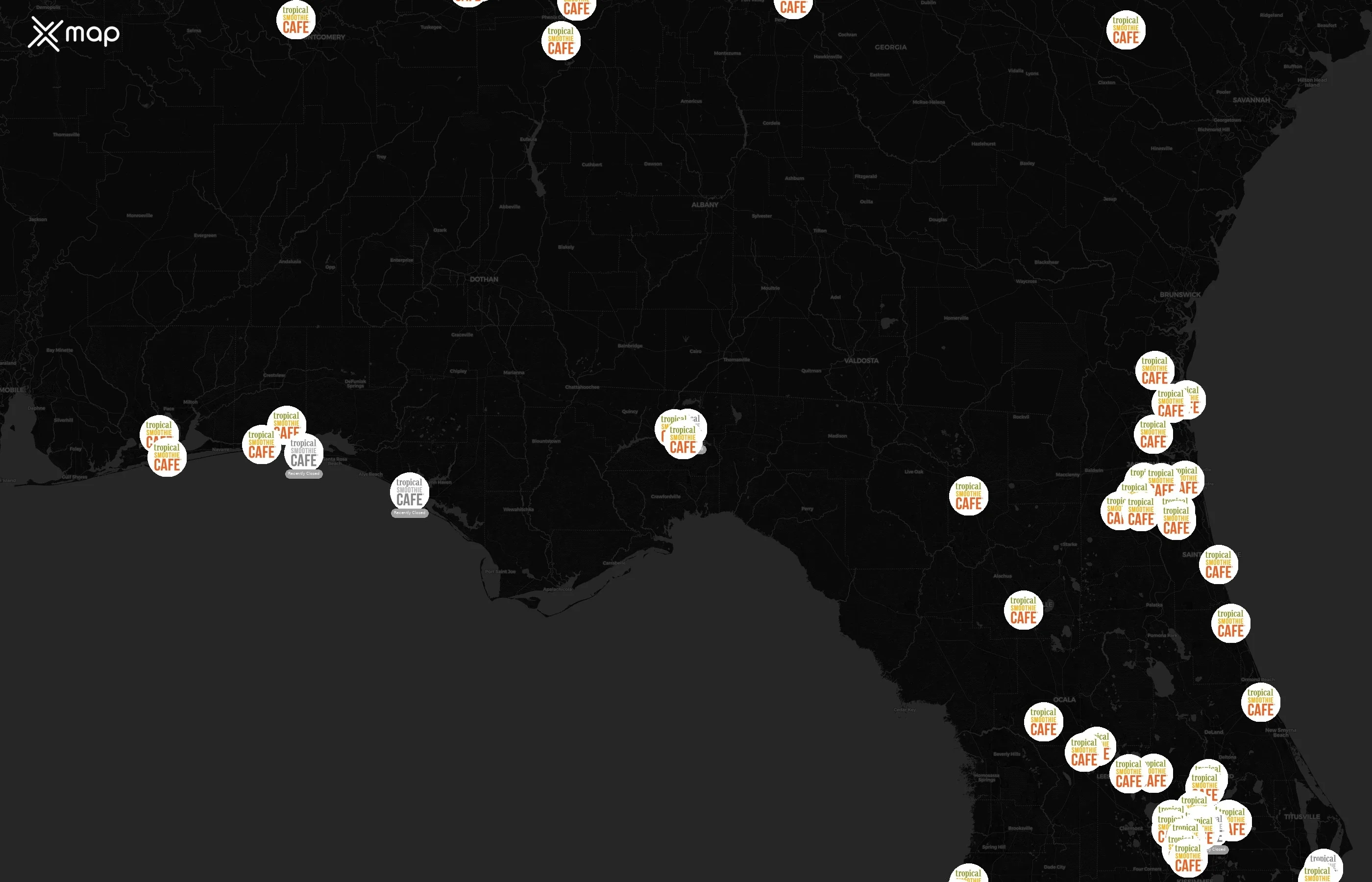 Tropical Smoothie Cafe city distribution