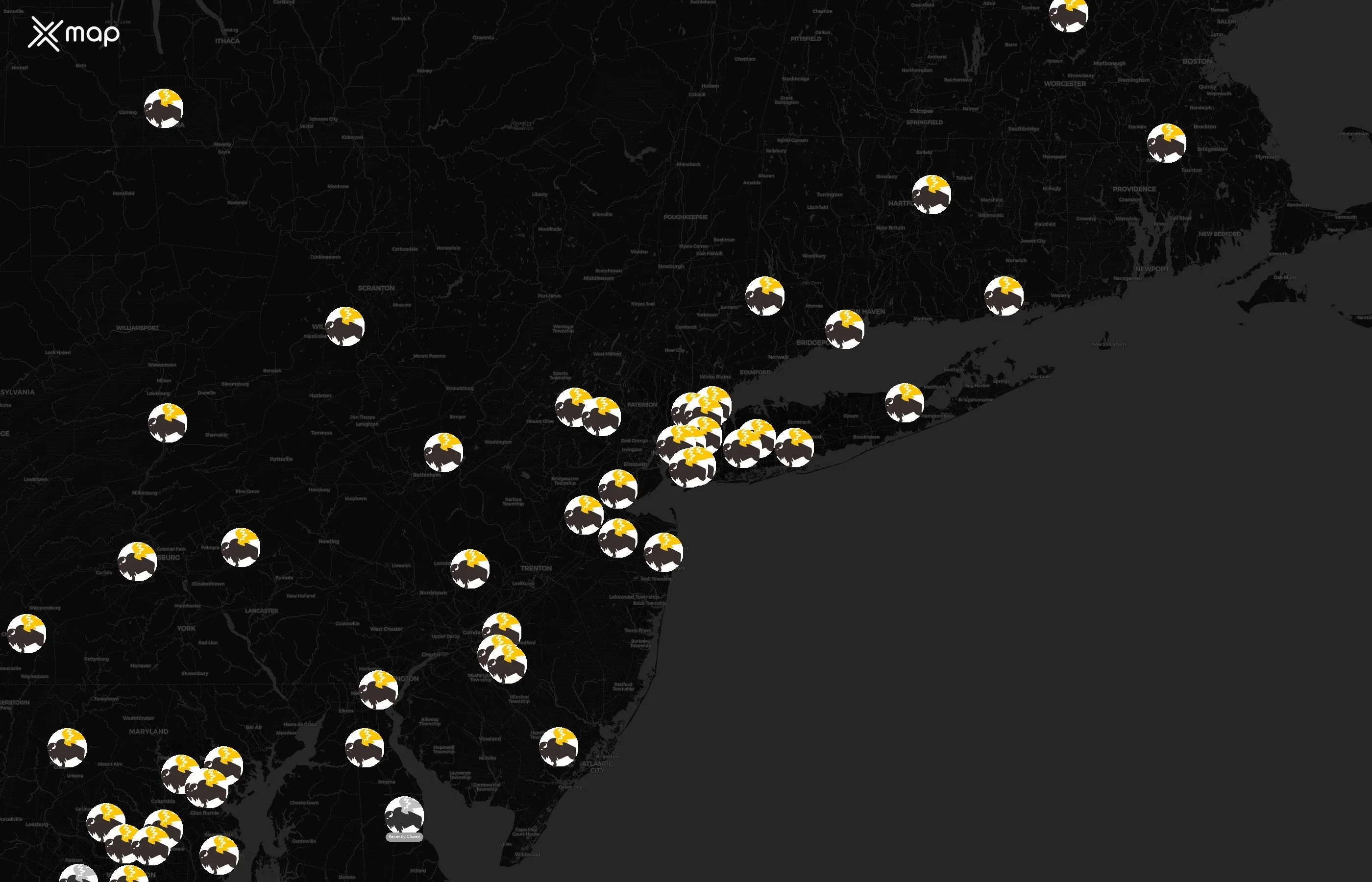 Buffalo Wild Wings city distribution