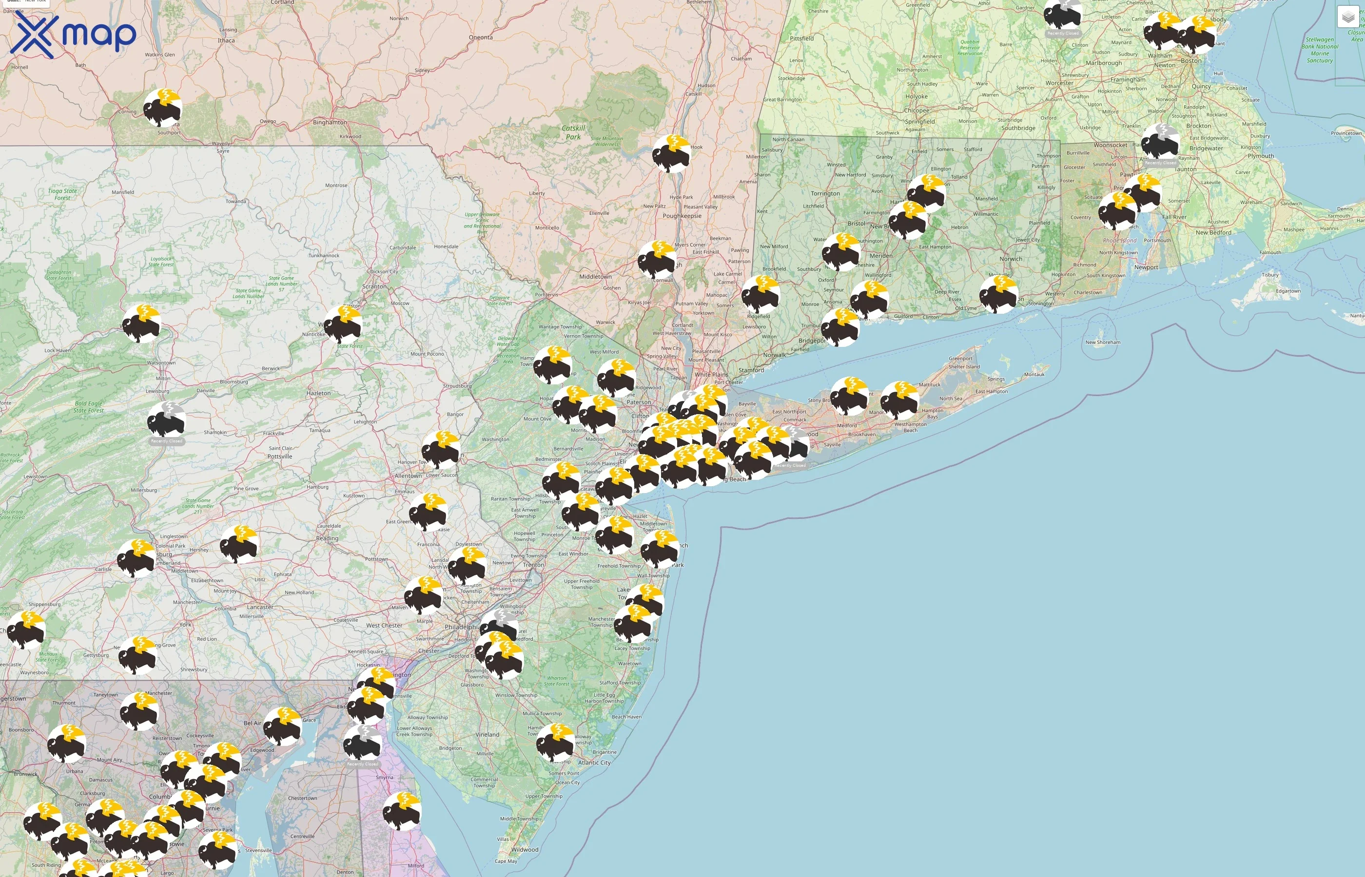 Buffalo Wild Wings street hotspots