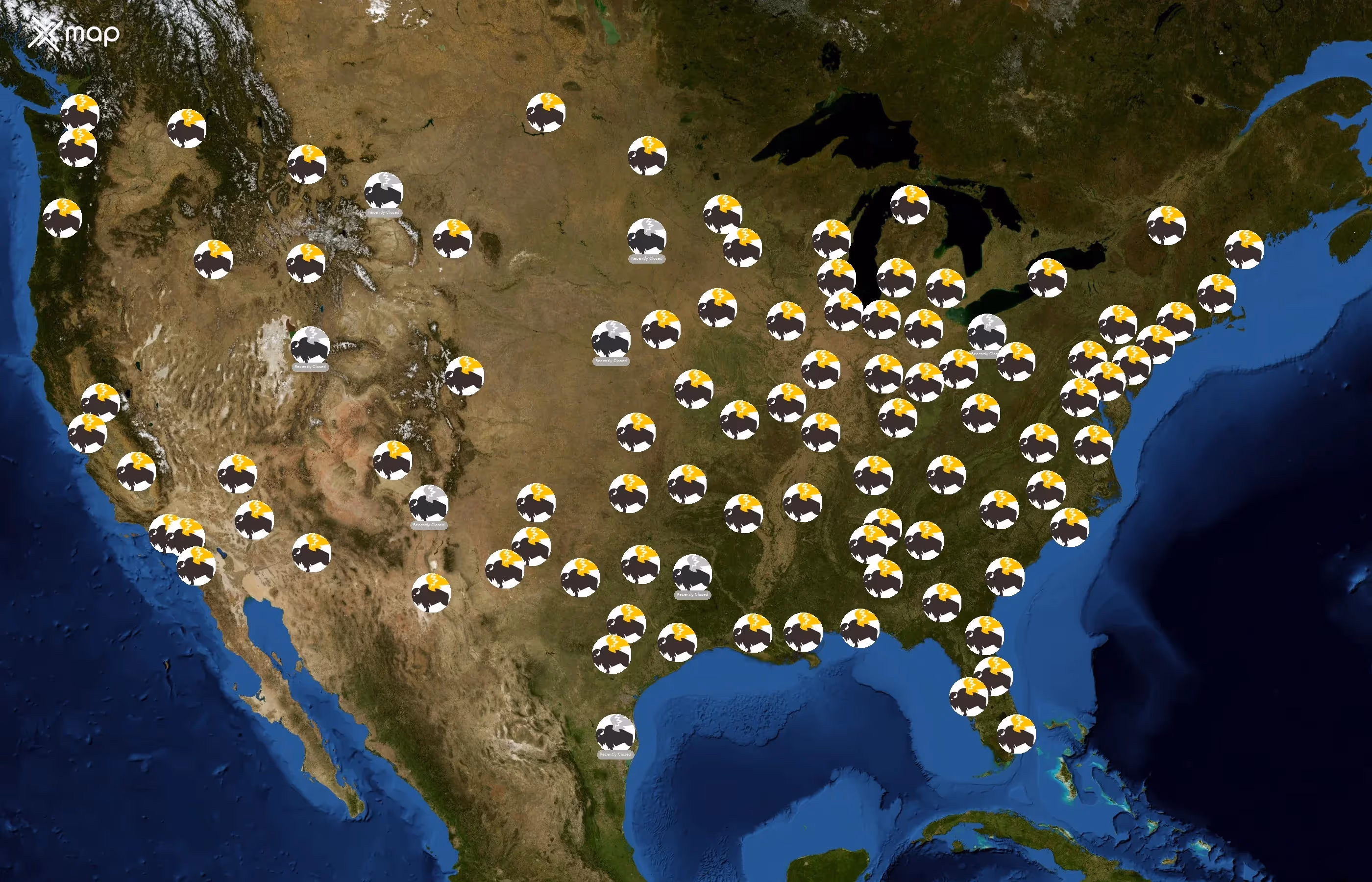 Buffalo Wild Wings state distribution