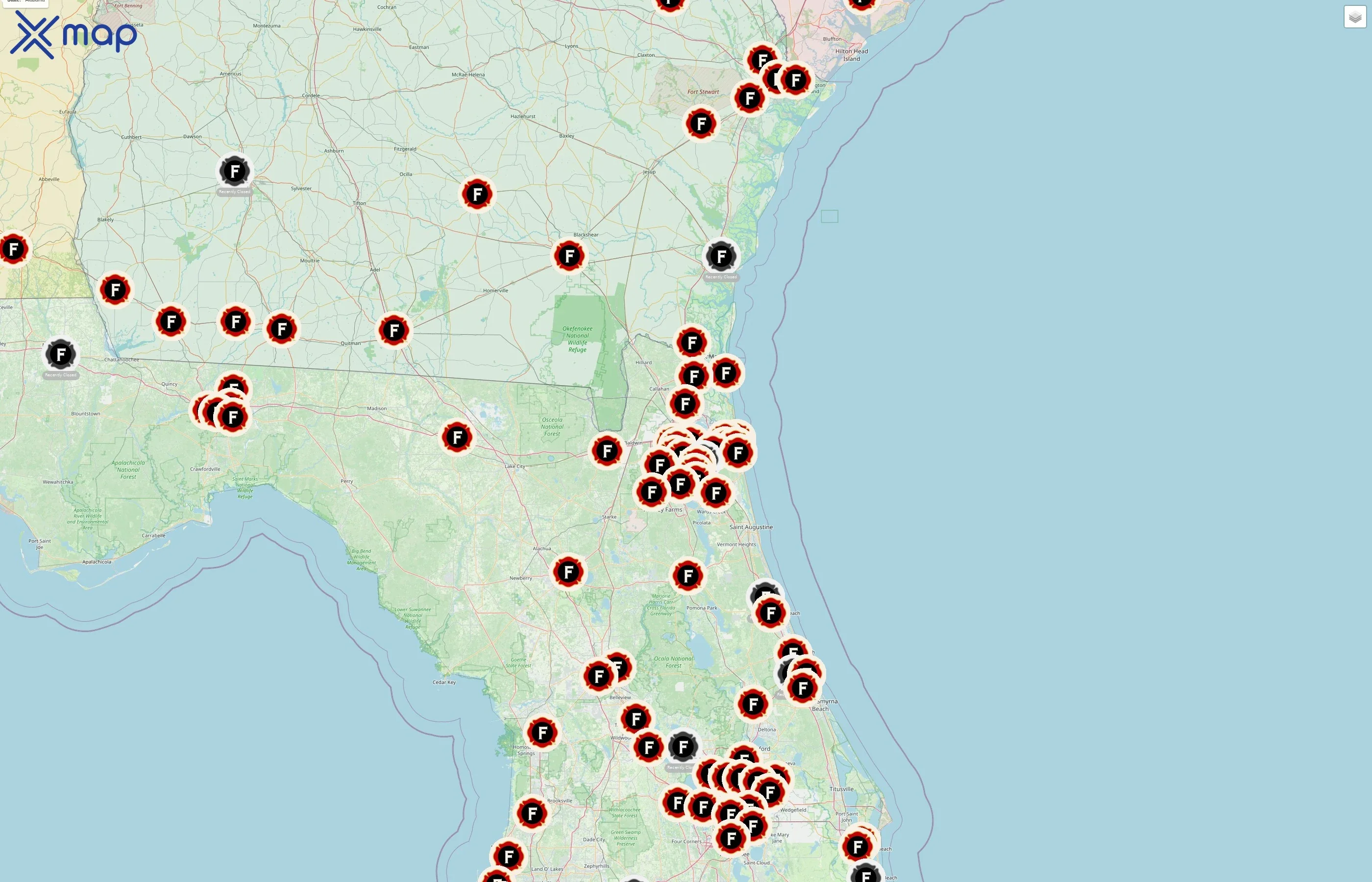 Firehouse Subs street hotspots
