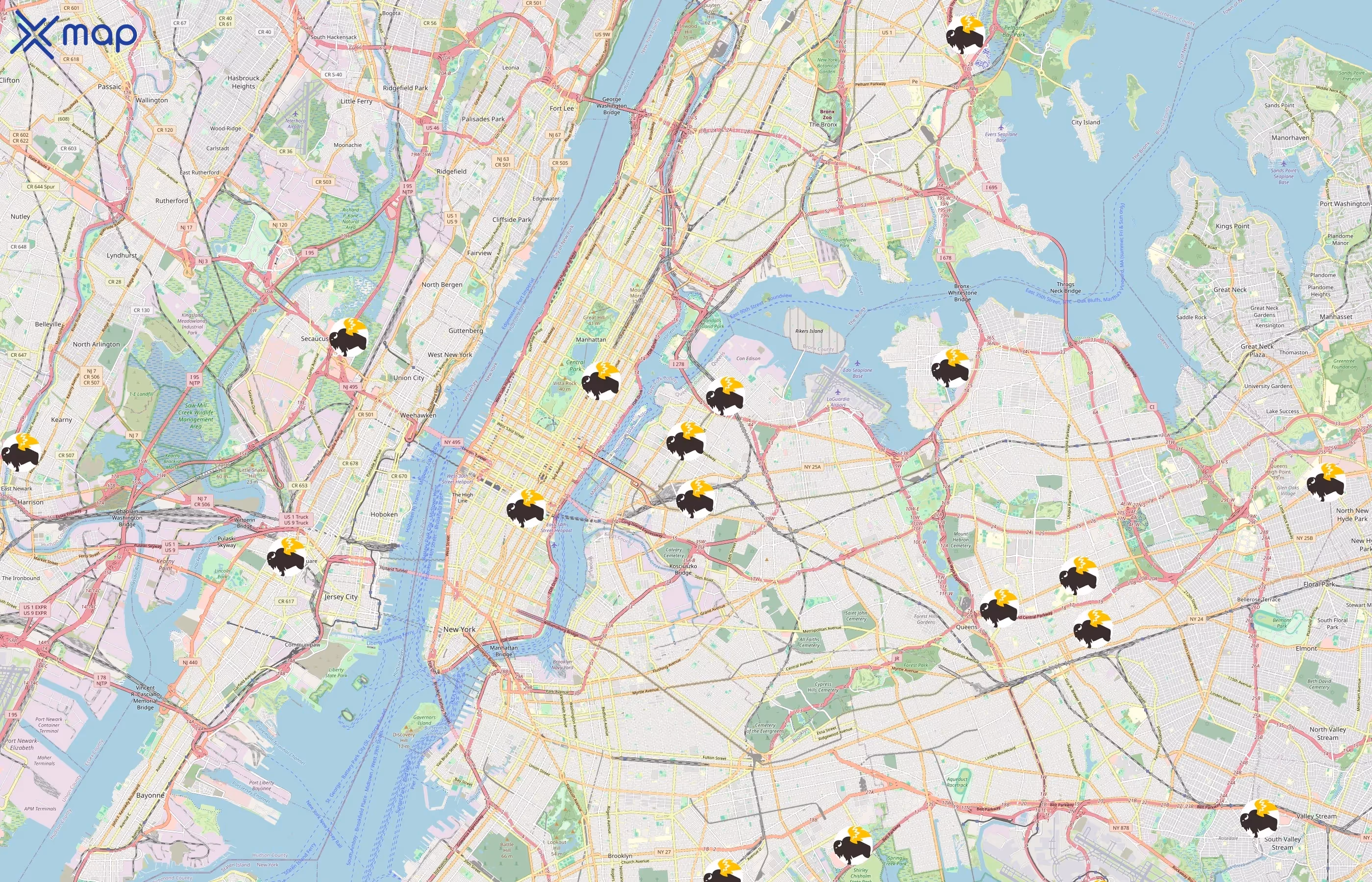 Buffalo Wild Wings area coverage