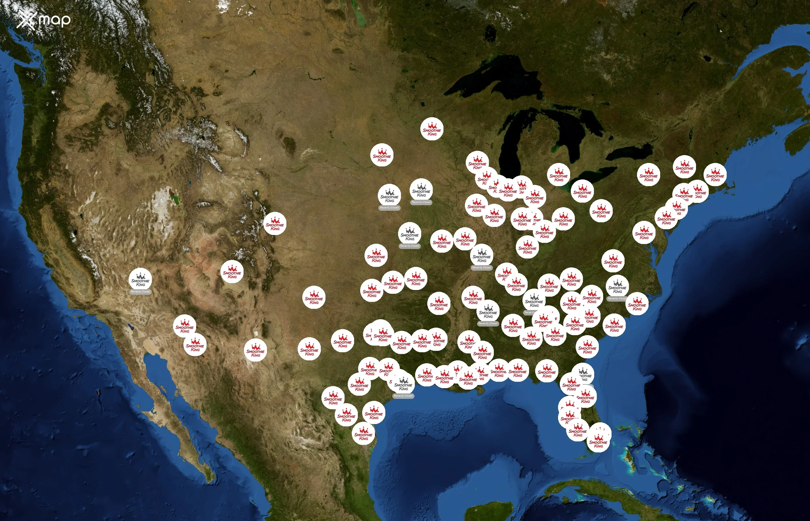 Smoothie King state distribution