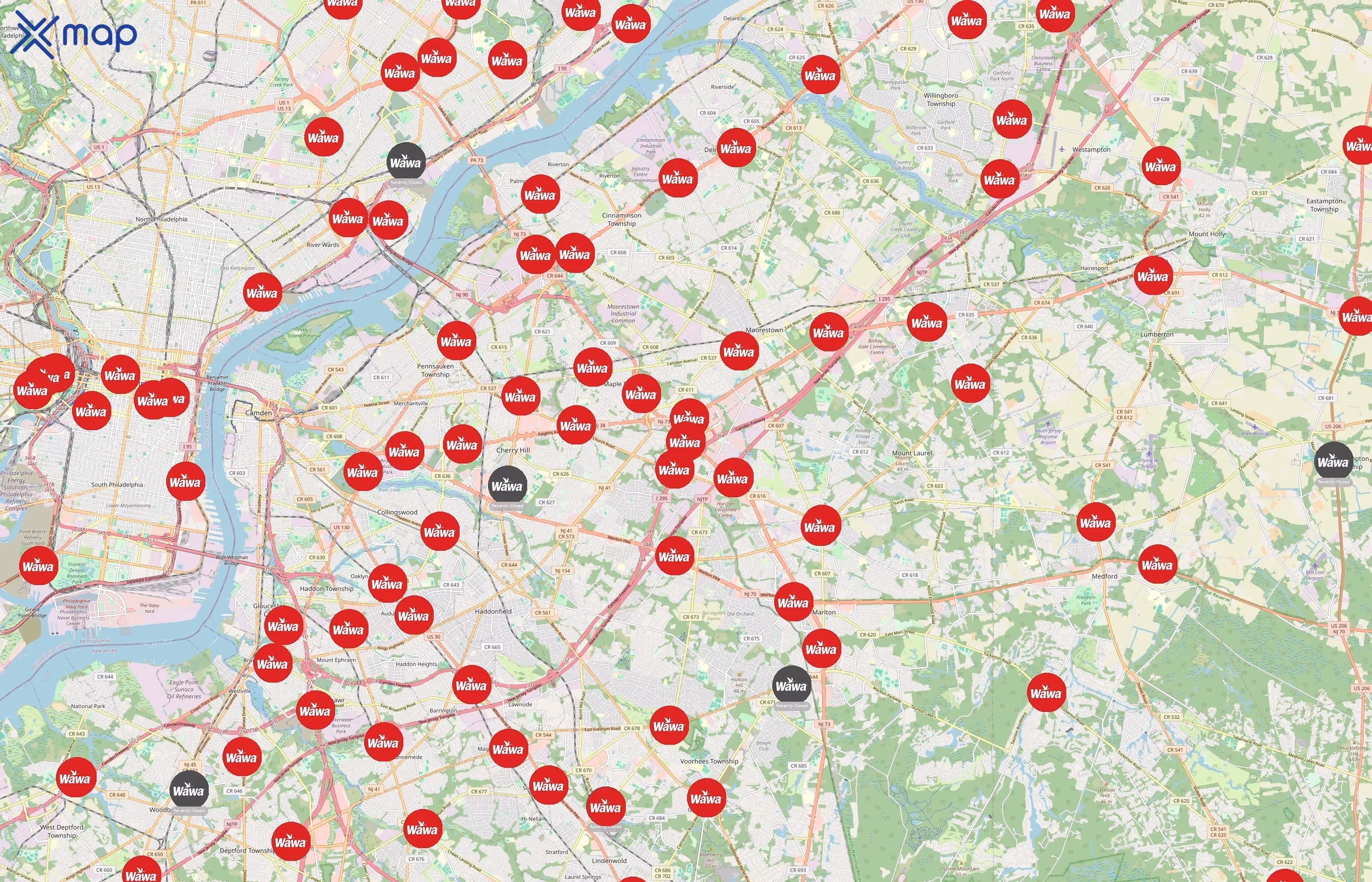 Wawa area coverage