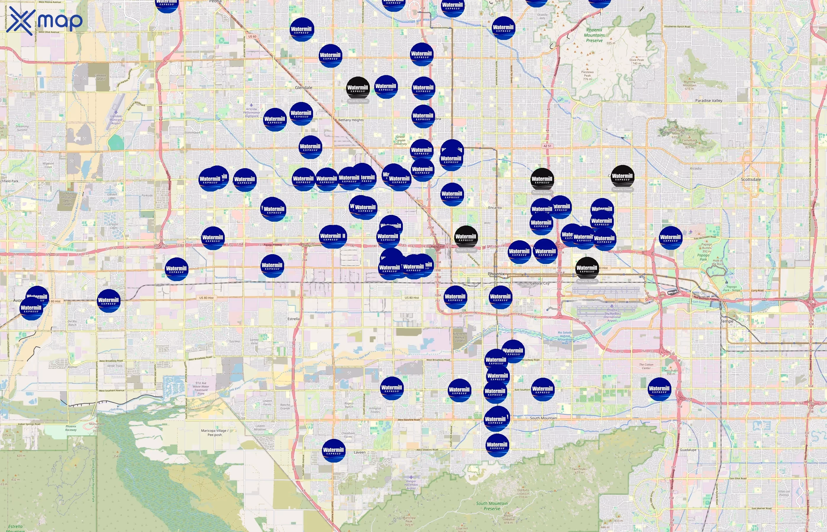 Watermill Express area coverage