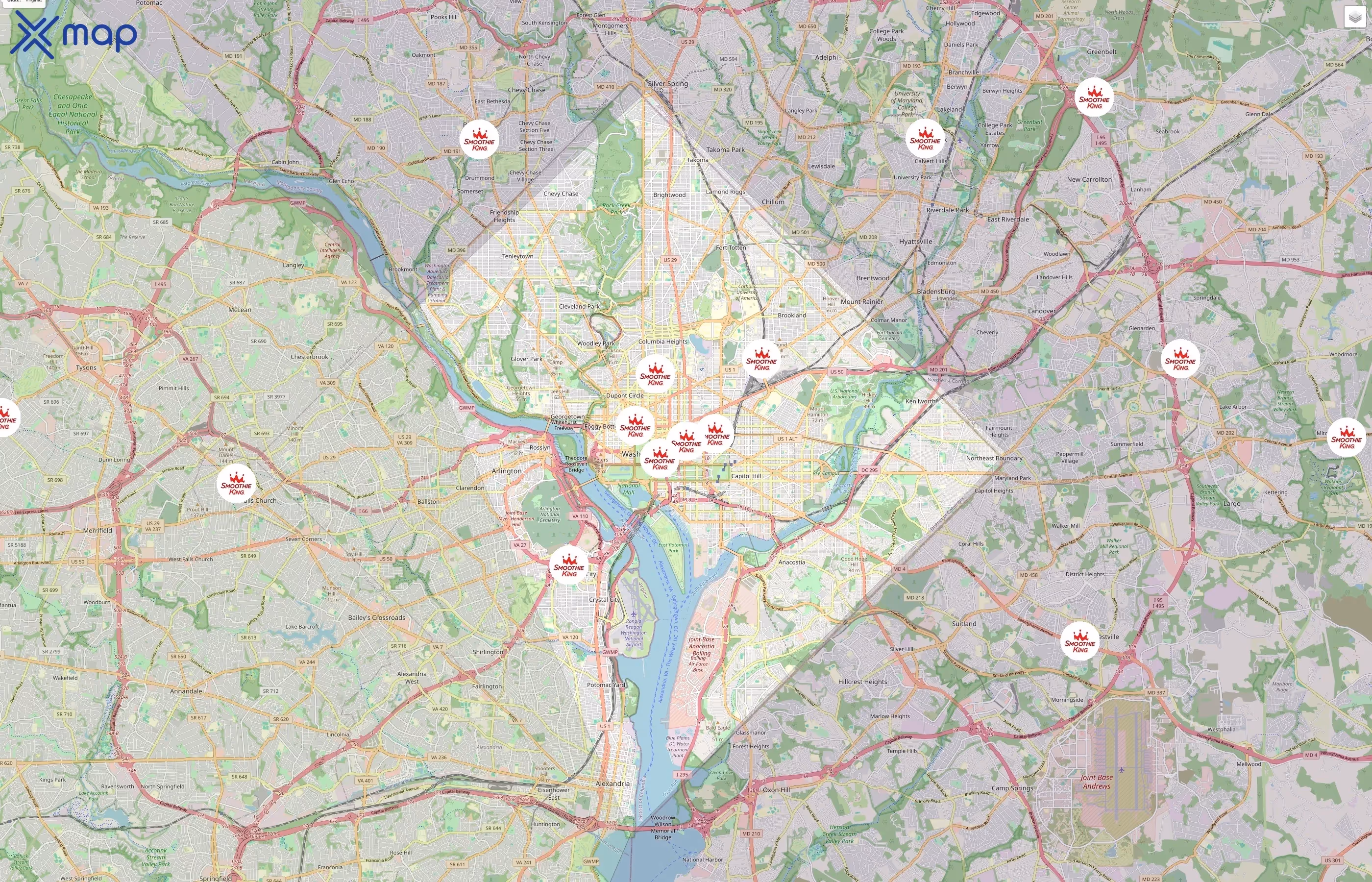 Smoothie King traffic data