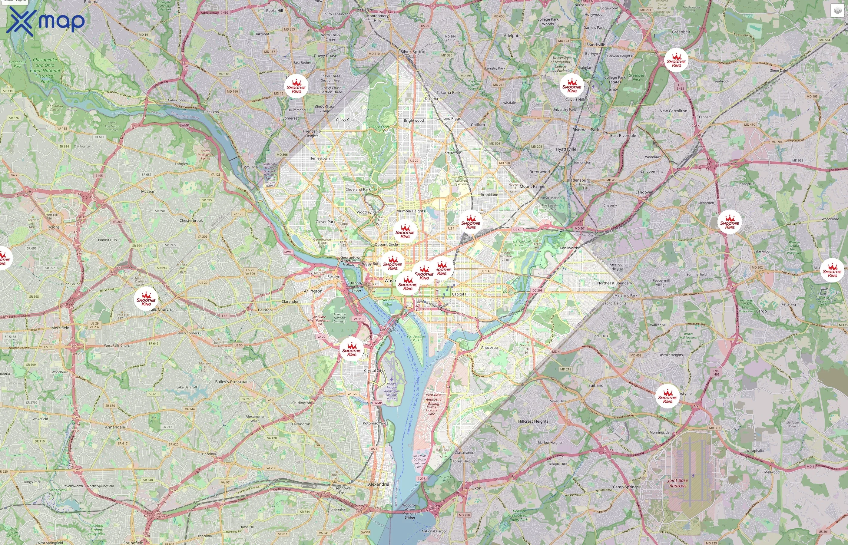 Smoothie King traffic data