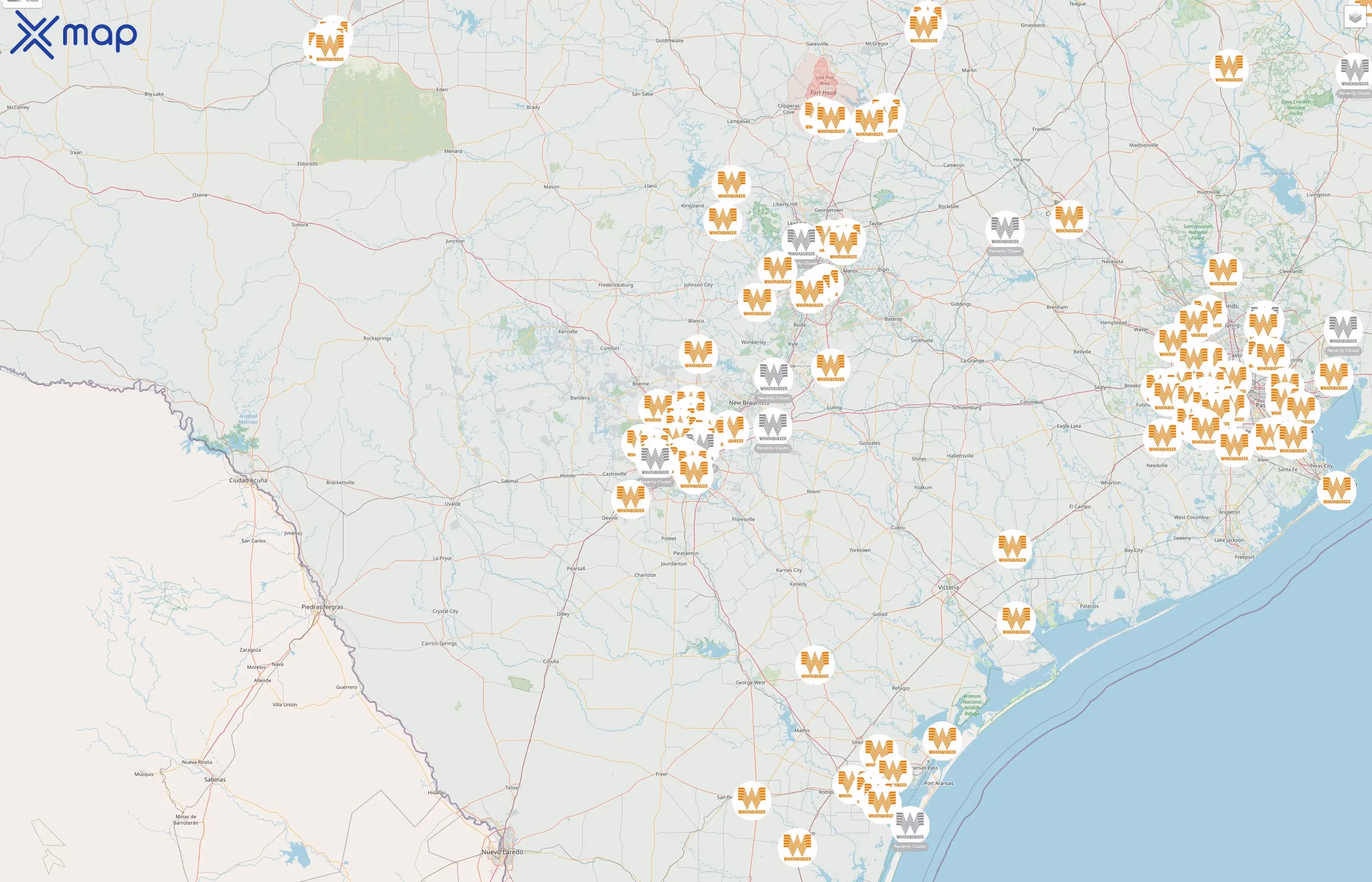 Whataburger street hotspots