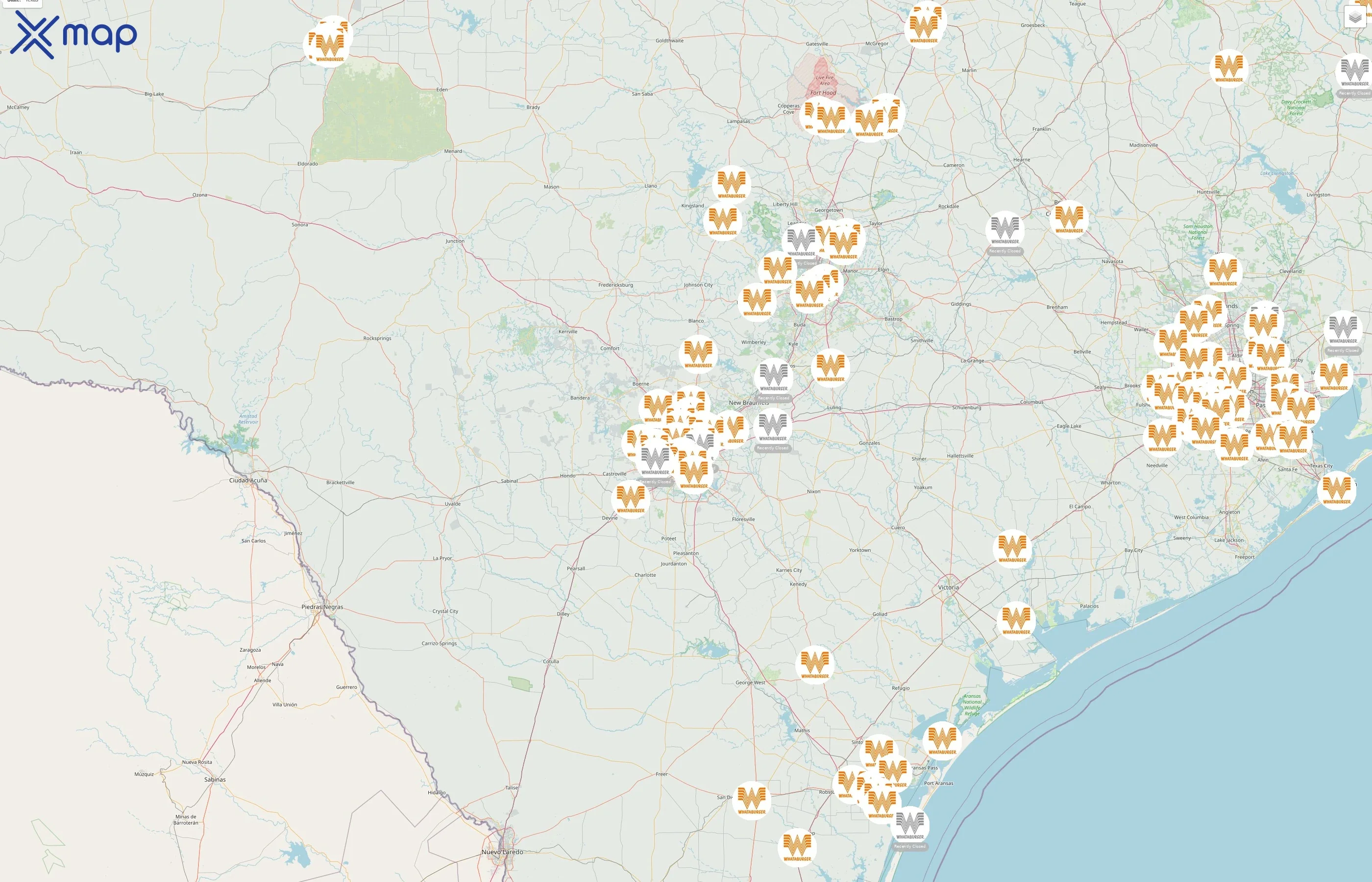 Whataburger street hotspots