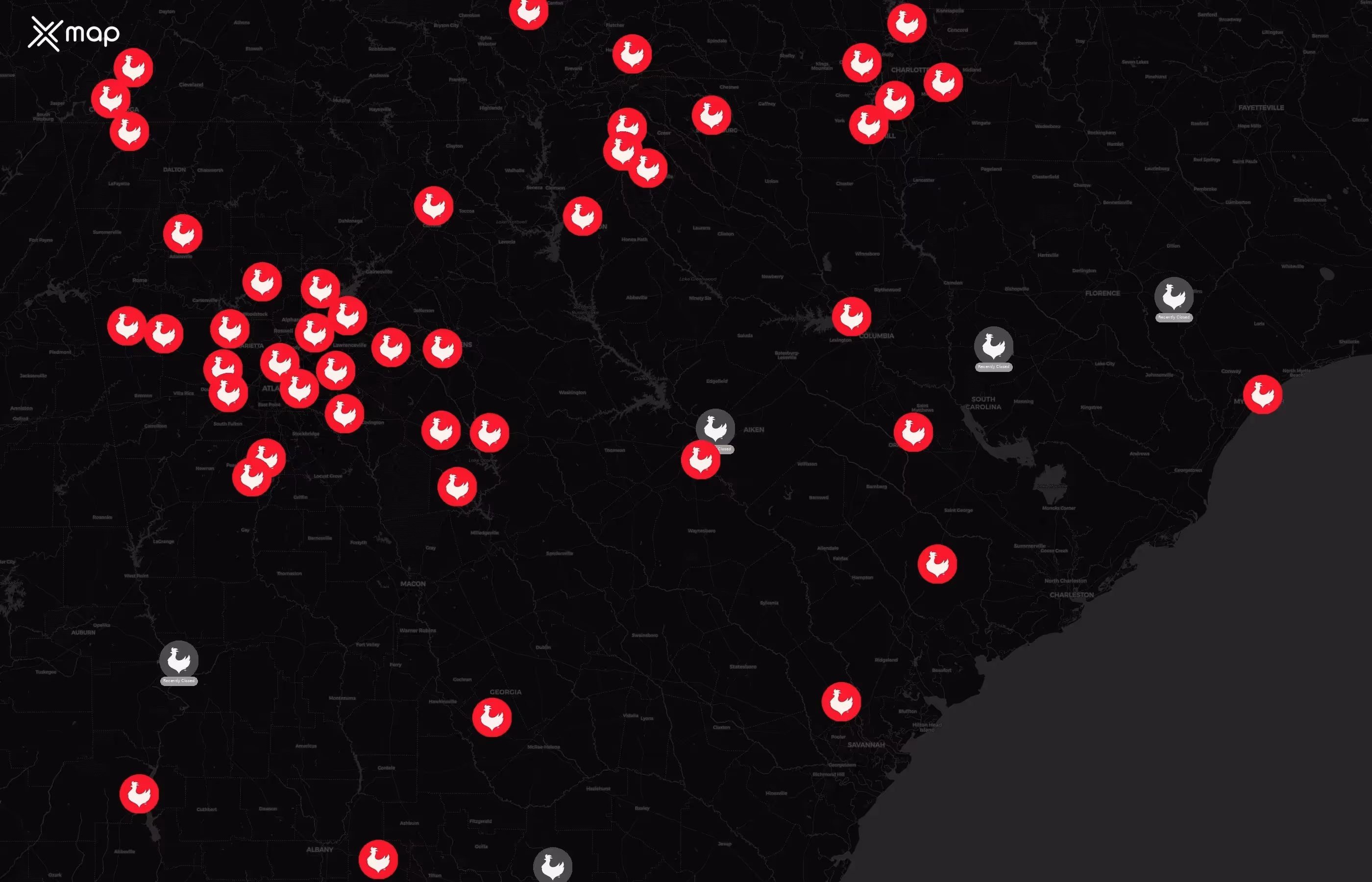 Zaxbys city distribution