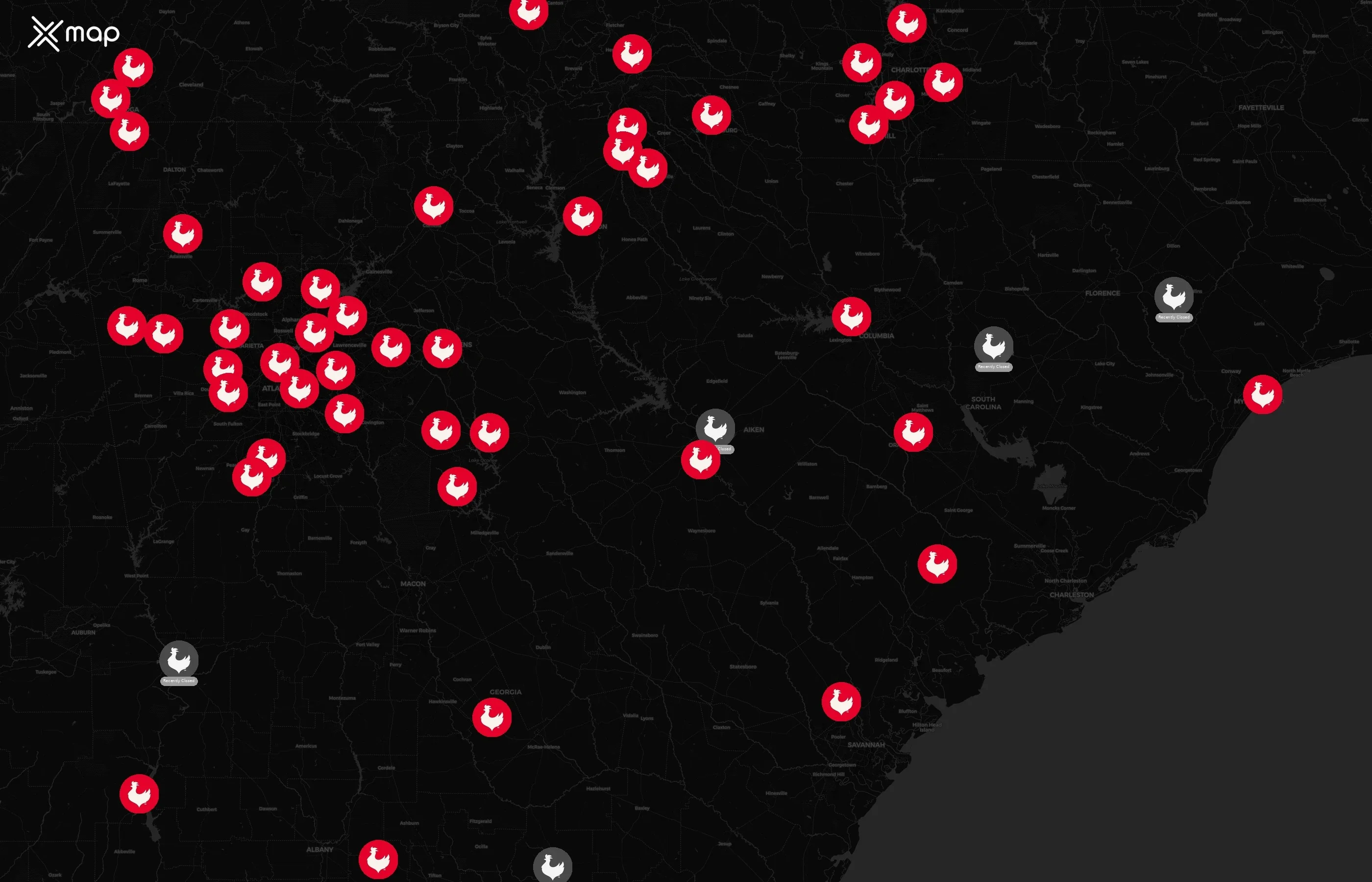 Zaxbys city distribution