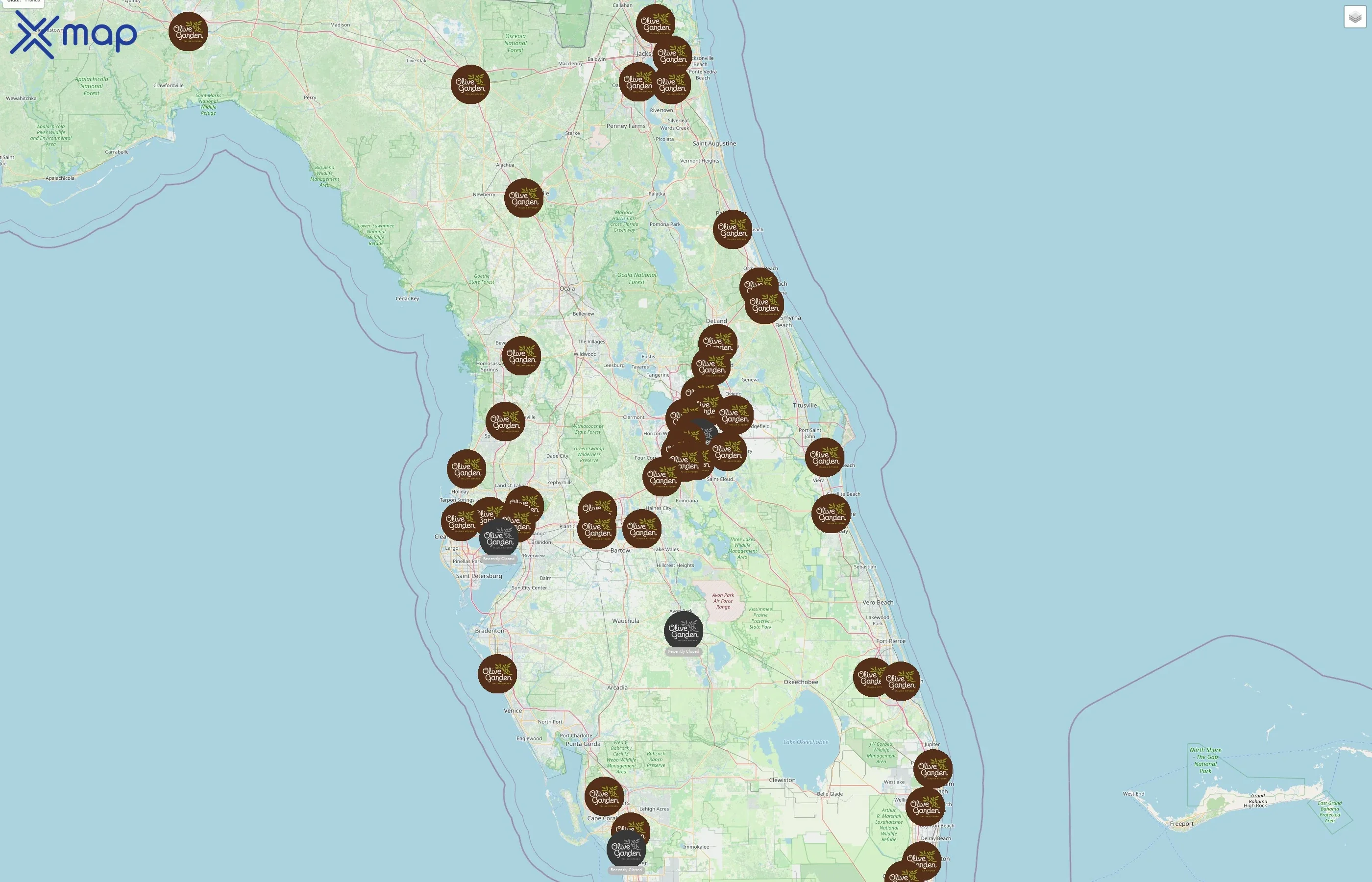 Olive Garden street hotspots