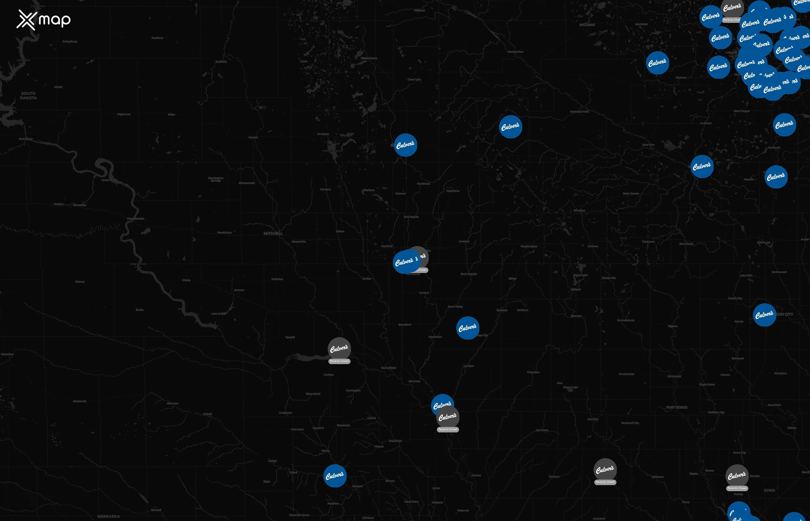Culver’s city distribution