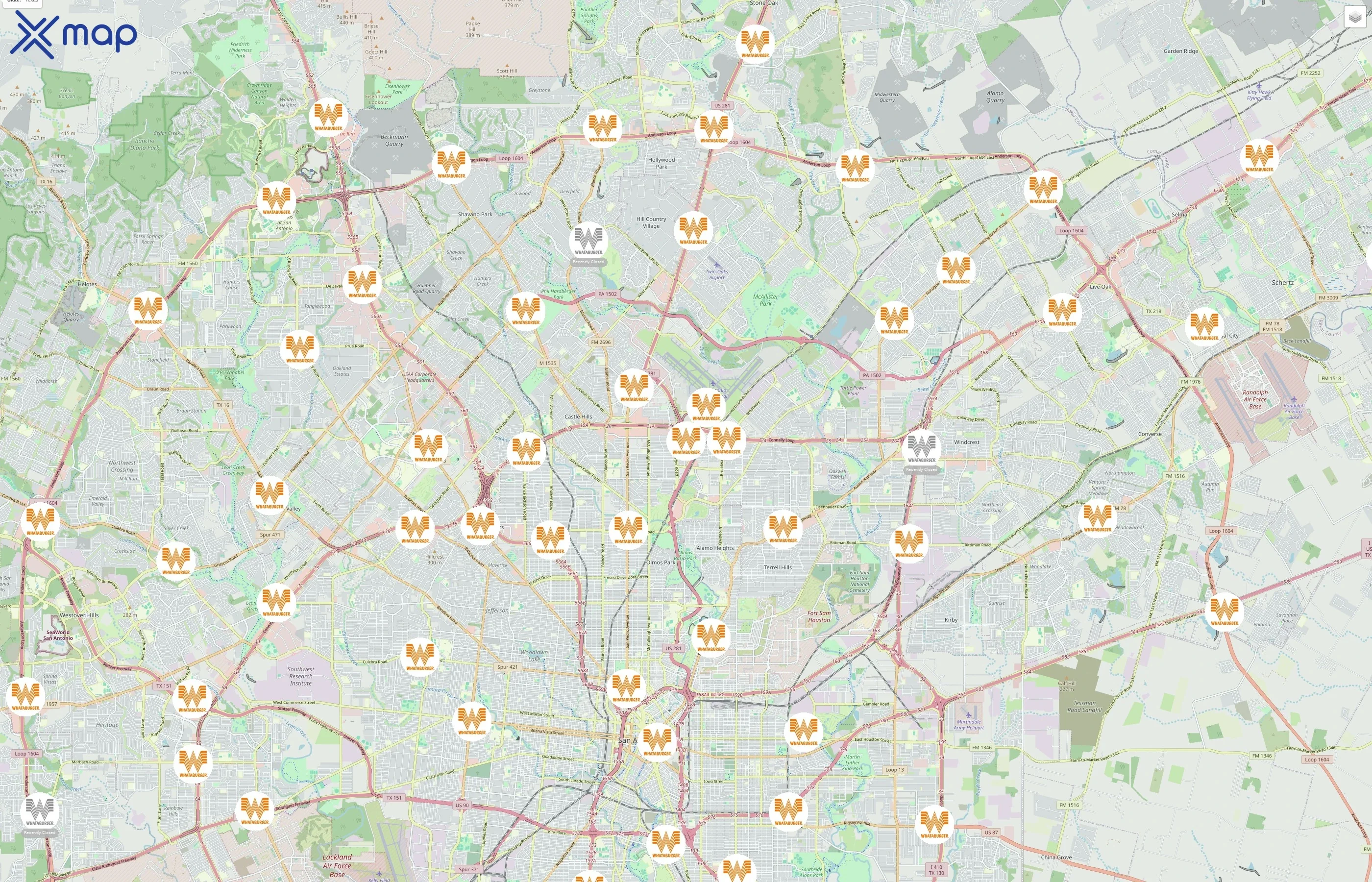 Whataburger traffic data
