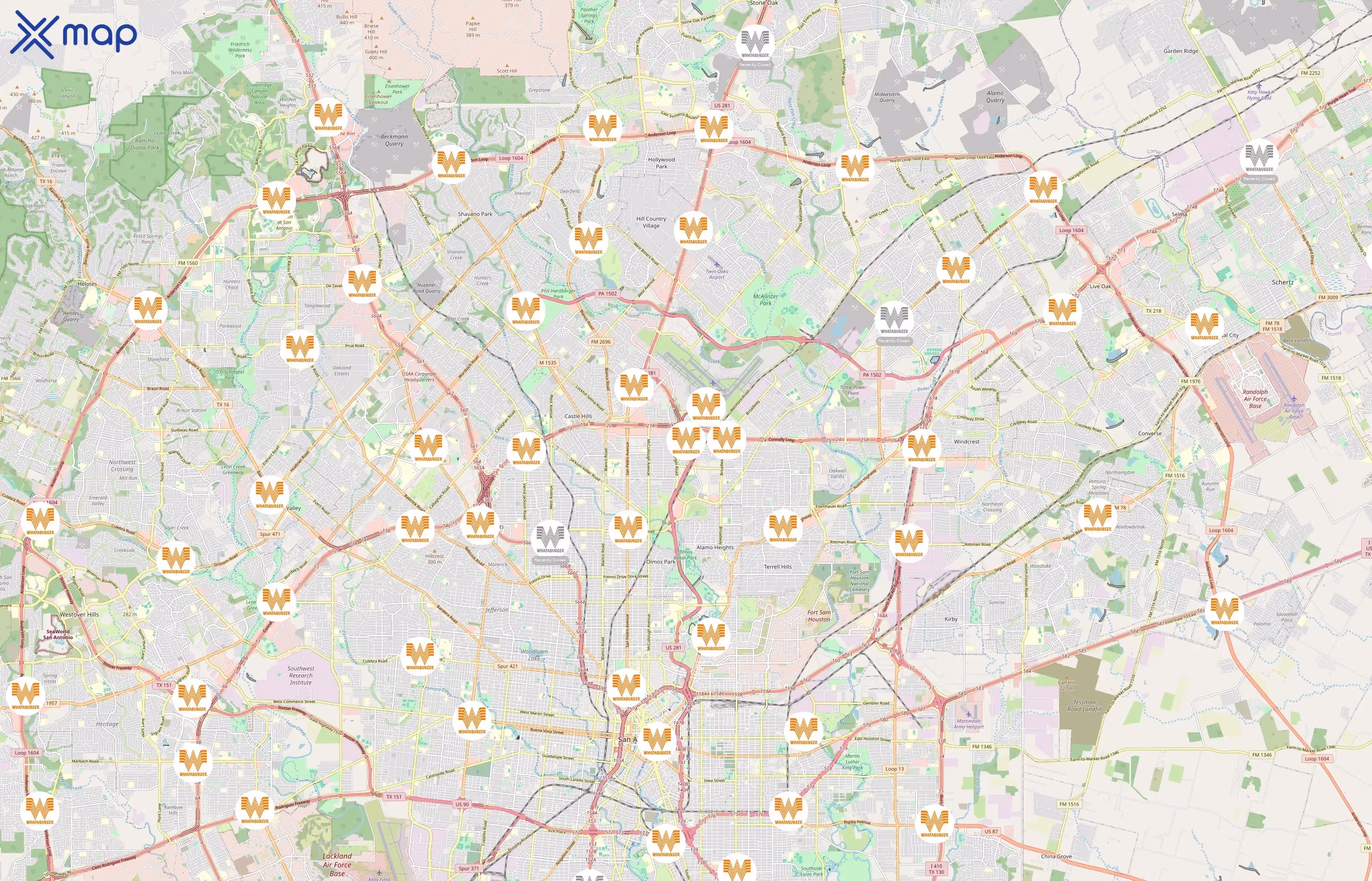 Whataburger area coverage
